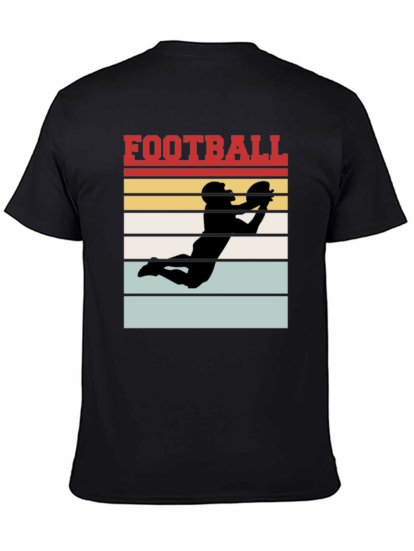 Football Graphic Tee - Retro Receiver Design
