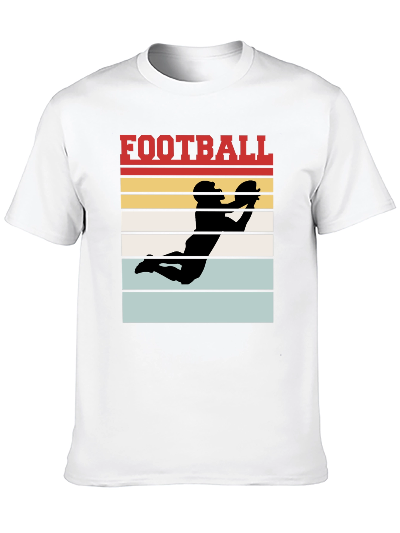 Football Graphic Tee - Retro Receiver Design