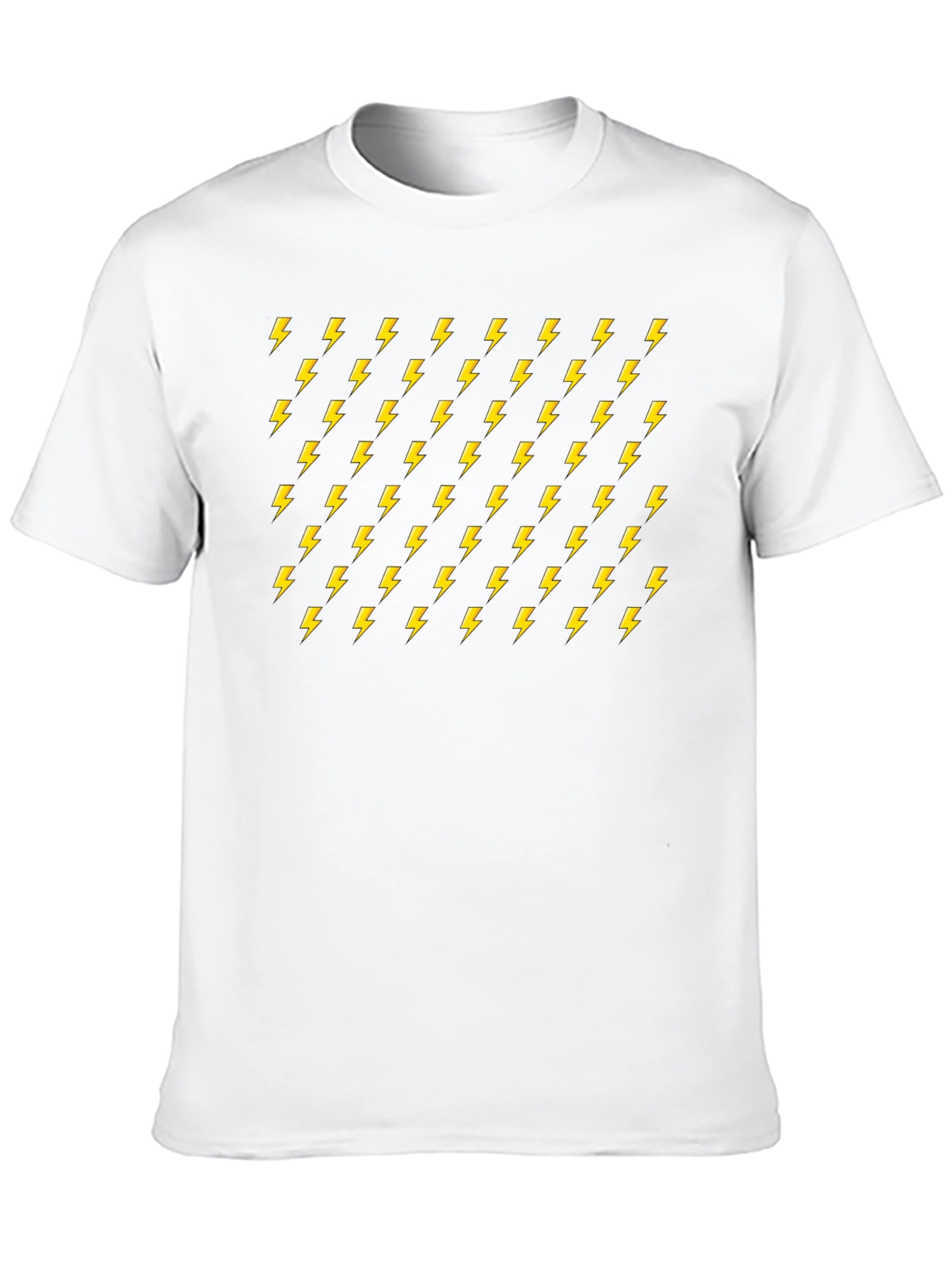 Electric Bolt Pattern Black T-Shirt