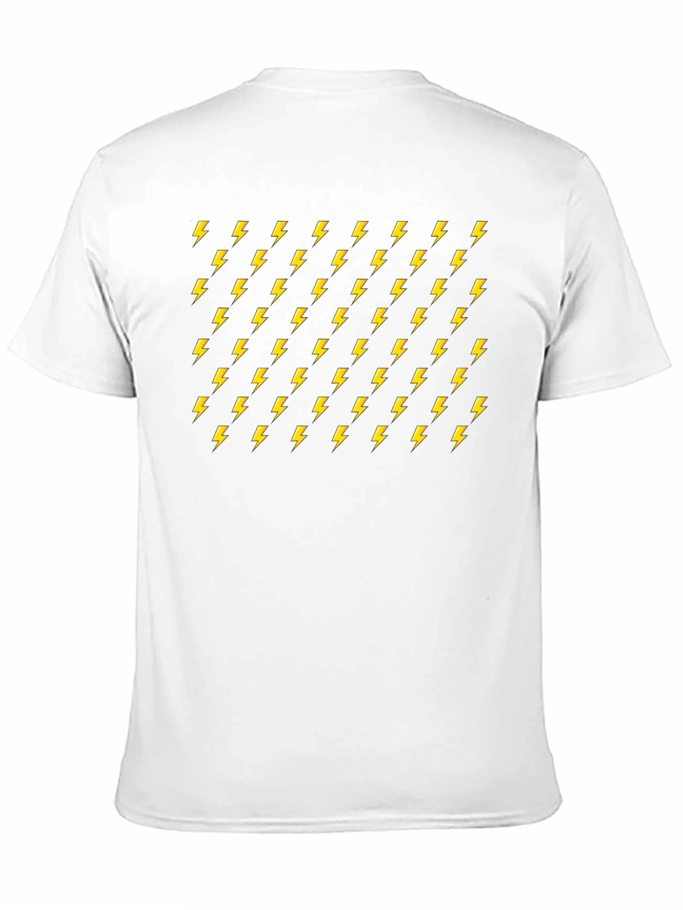 Electric Bolt Pattern Black T-Shirt