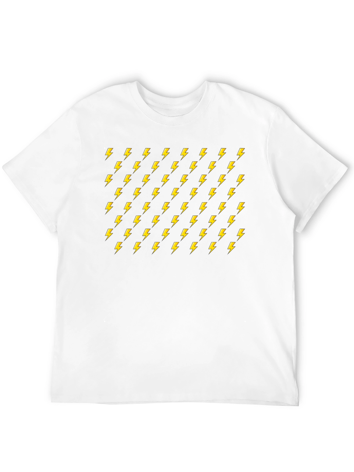 Electric Bolt Pattern Black T-Shirt
