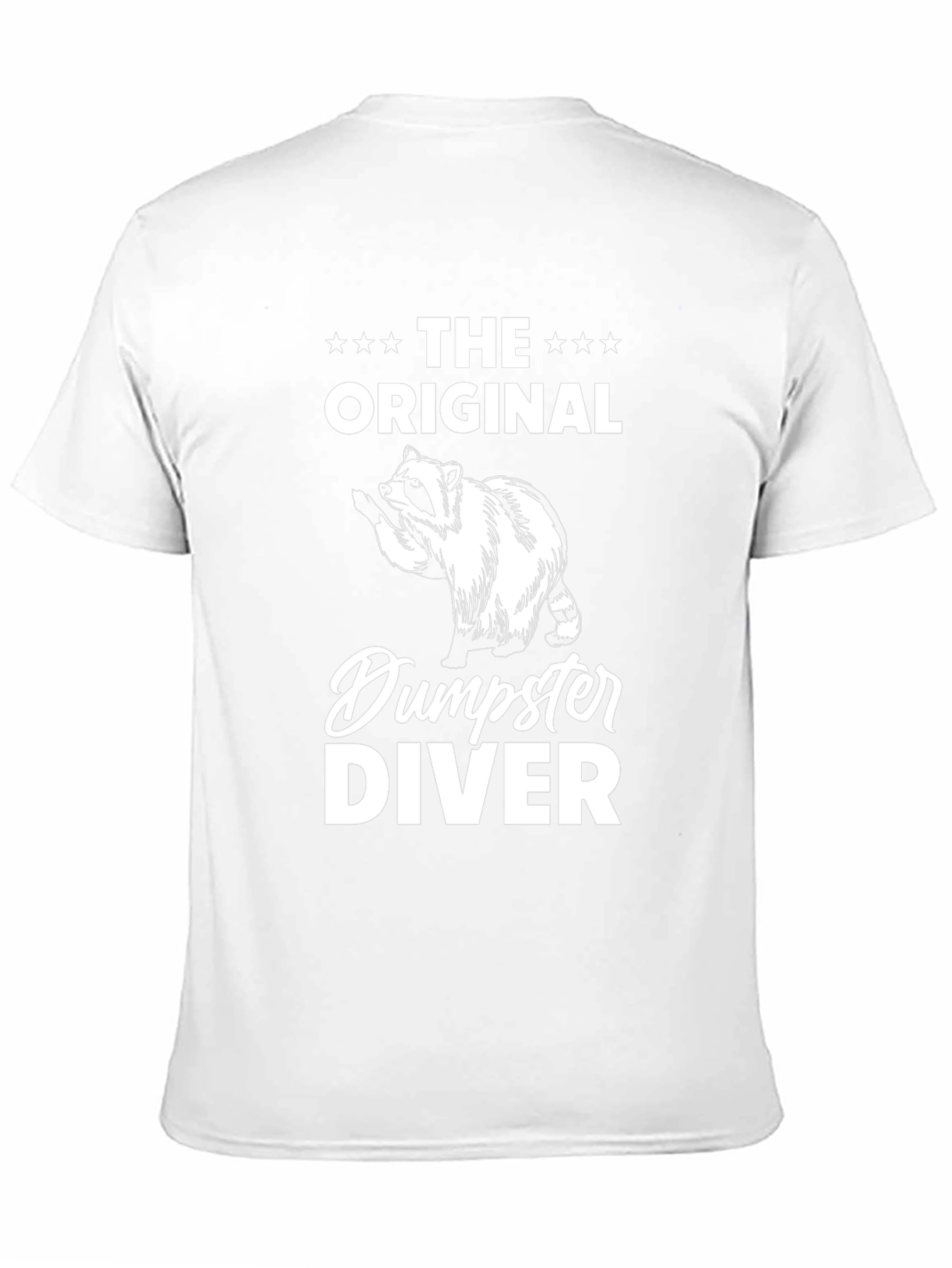 Original Dumpster Diver T-Shirt - Raccoon Humor