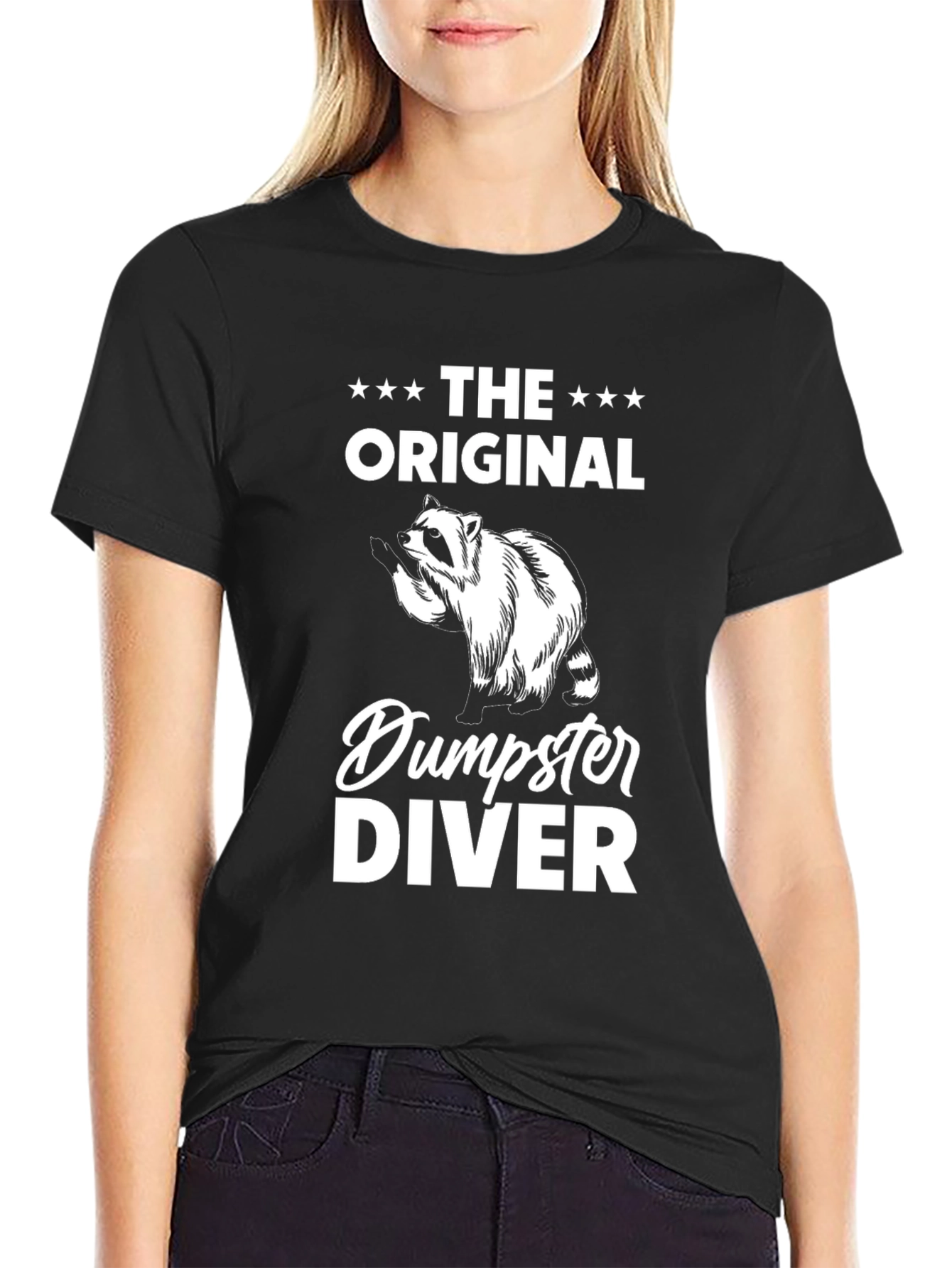 Original Dumpster Diver T-Shirt - Raccoon Humor