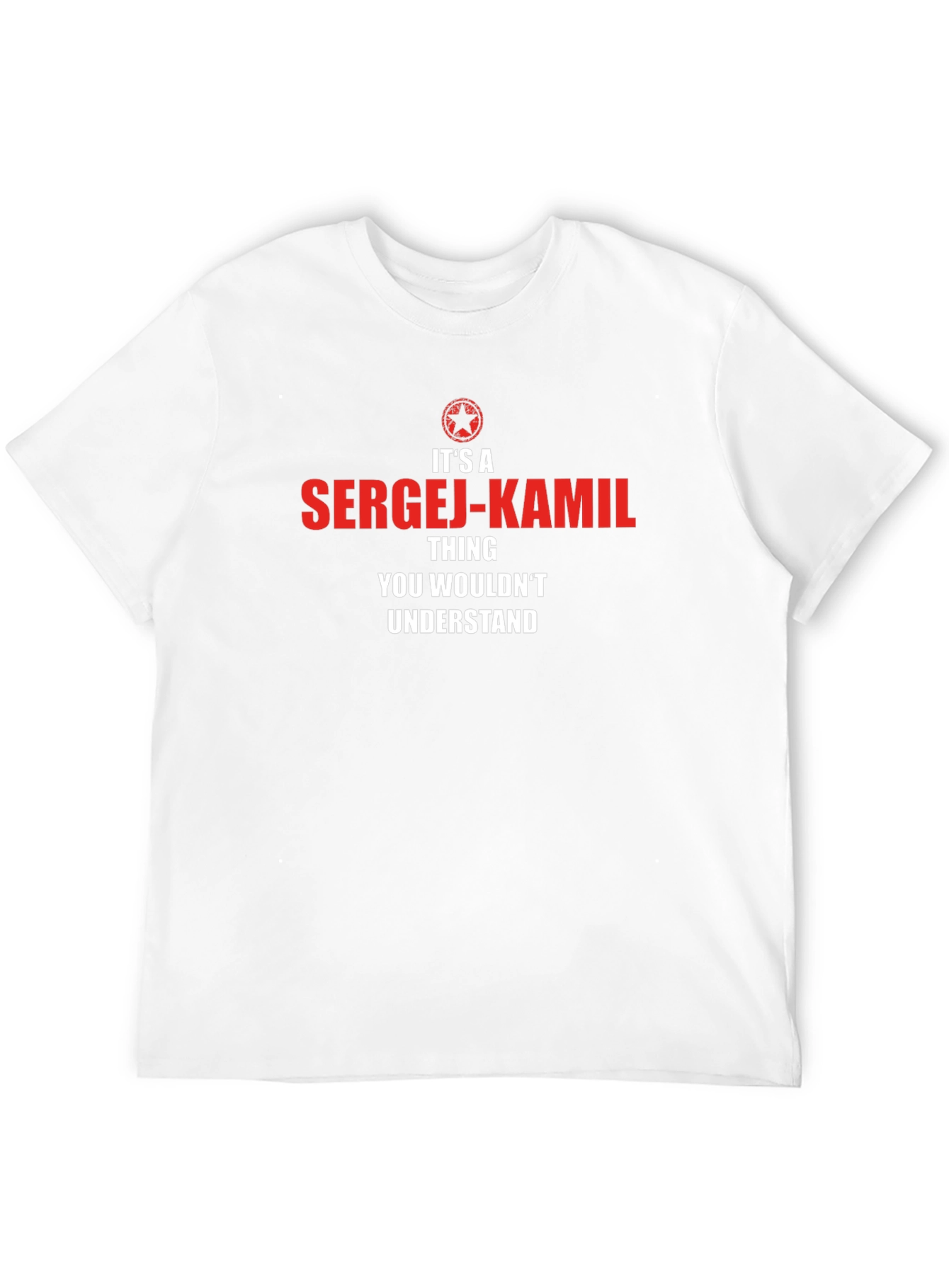Sergej-Kamil T-Shirt - Funny Personalized Name Tee