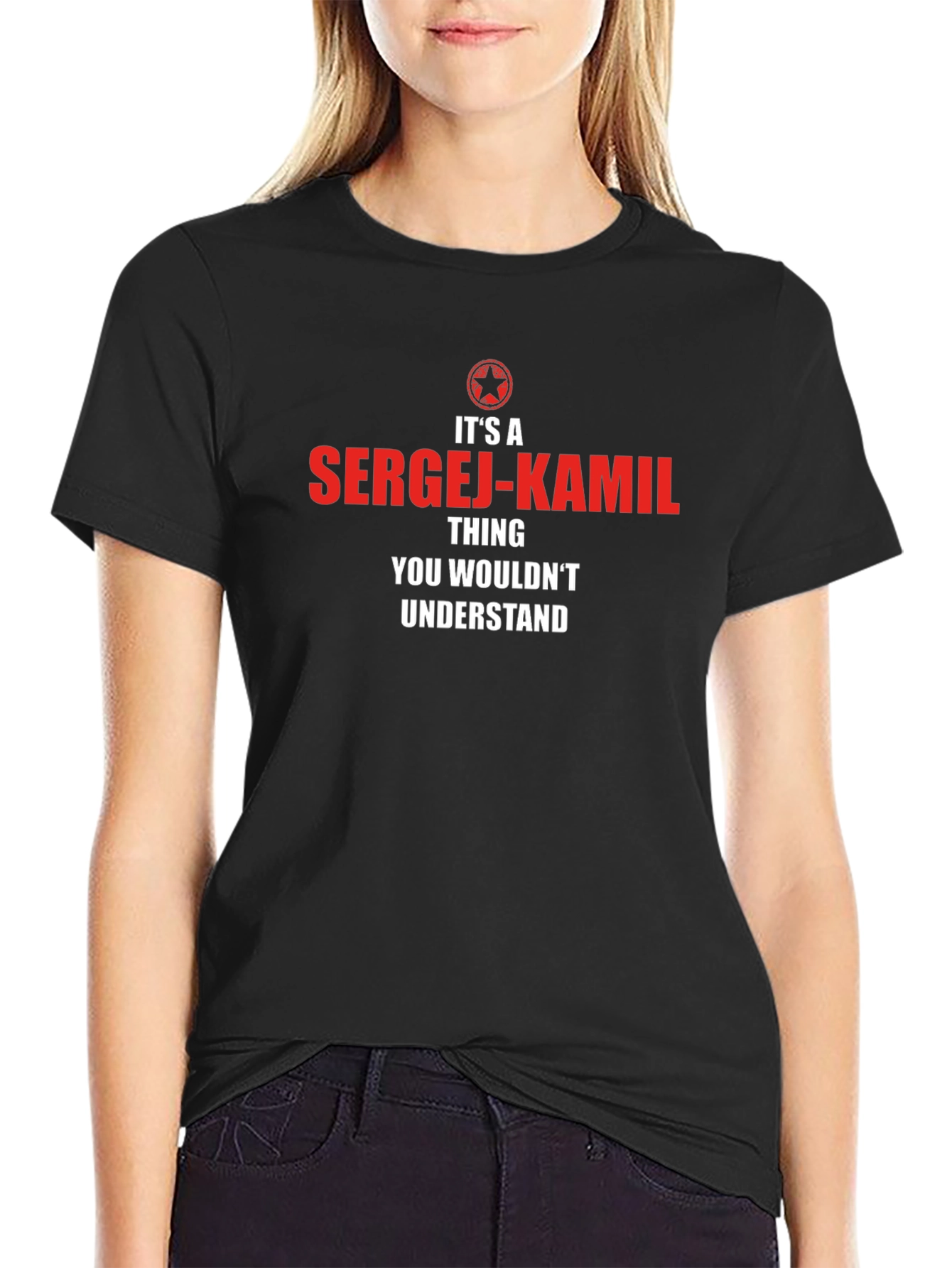 Sergej-Kamil T-Shirt - Funny Personalized Name Tee
