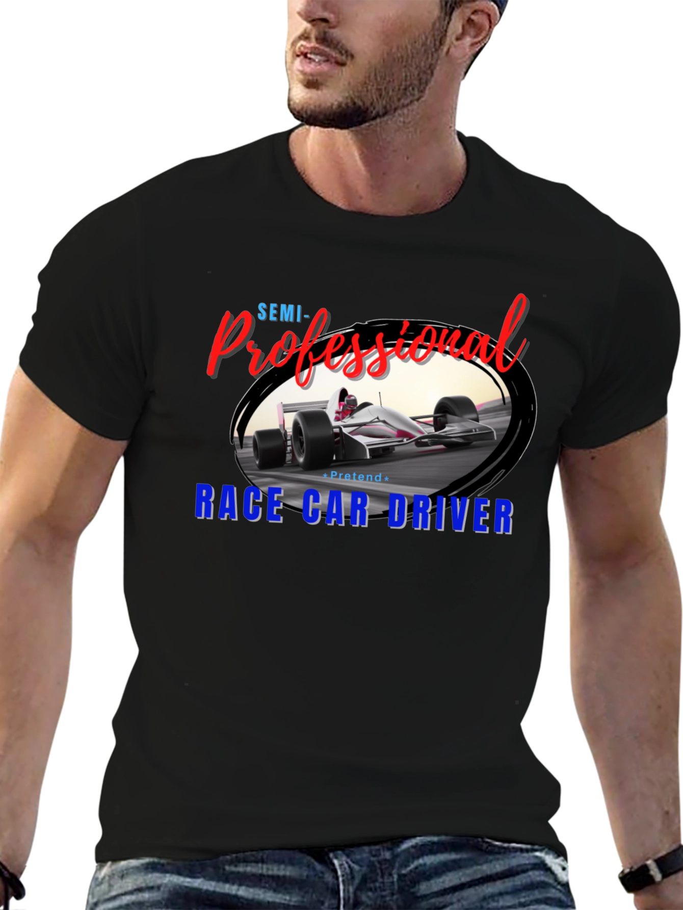 Semi-Professional Race Car Driver Graphic Tee