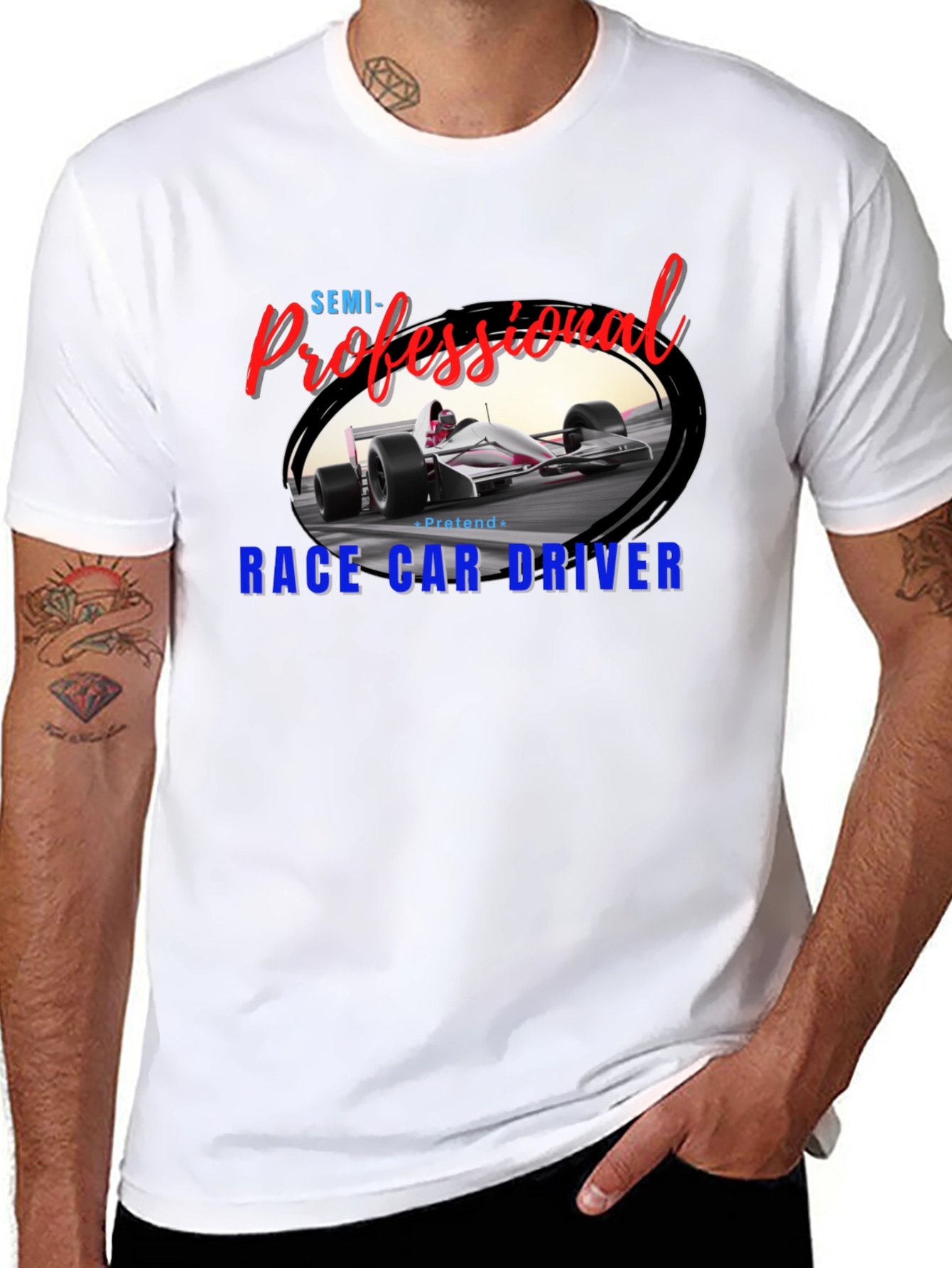 Semi-Professional Race Car Driver Graphic Tee
