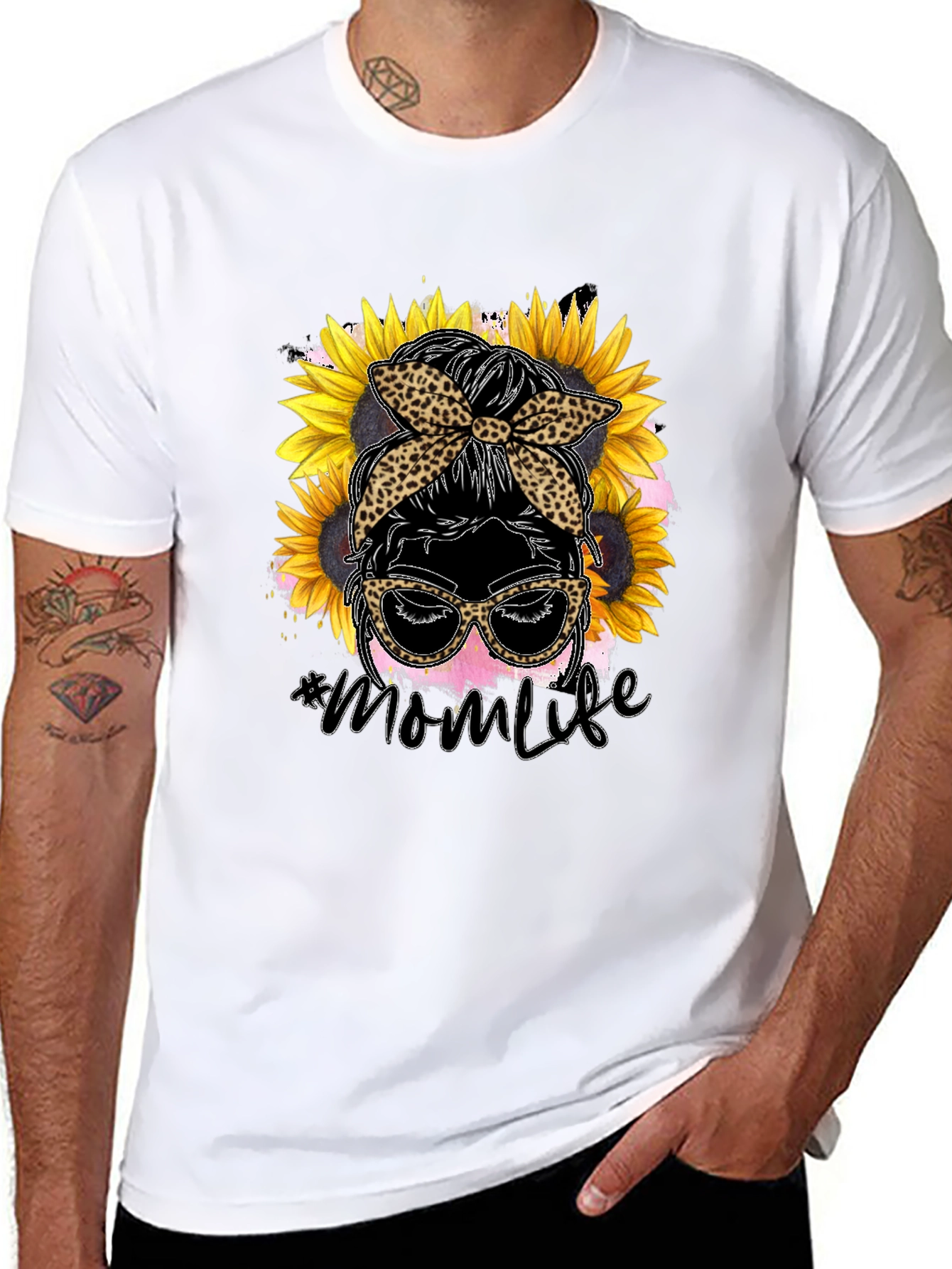 Mom Life Sunflower Graphic Tee