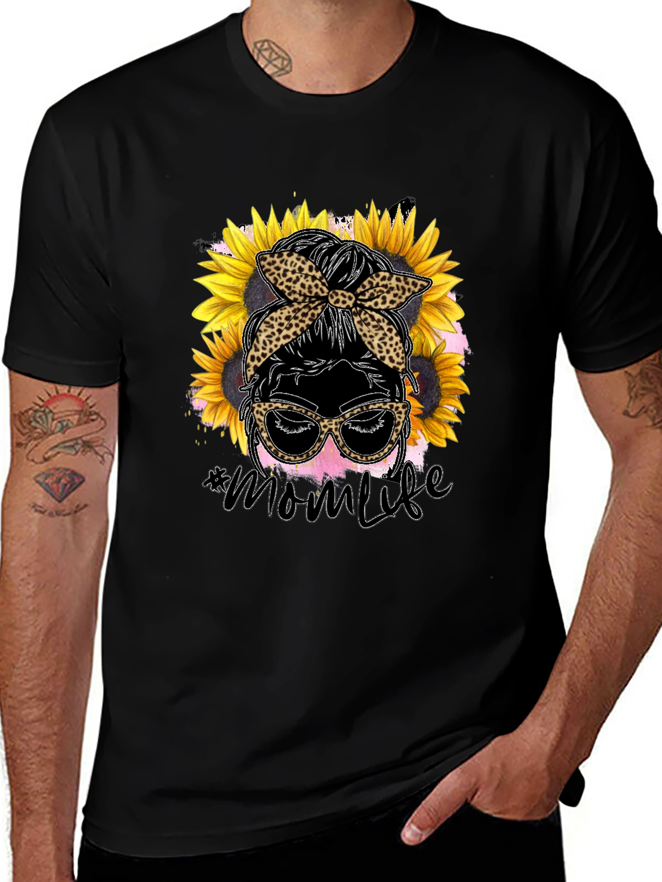 Mom Life Sunflower Graphic Tee