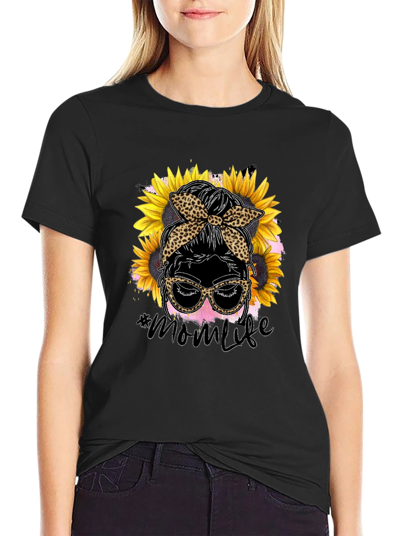Mom Life Sunflower Graphic Tee