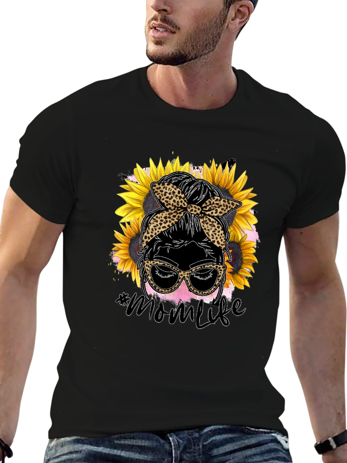 Mom Life Sunflower Graphic Tee