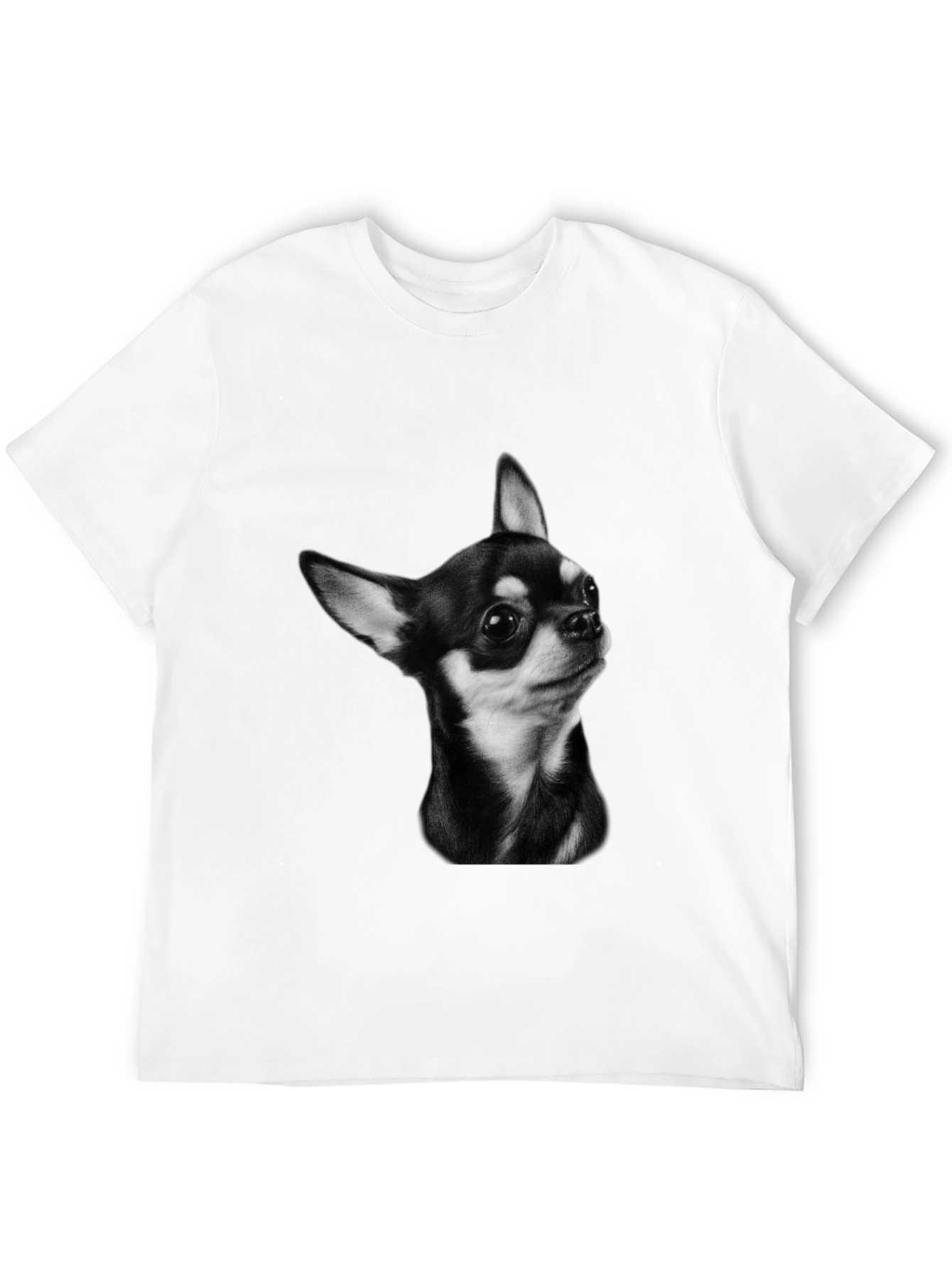 Chihuahua Portrait T-Shirt - Black