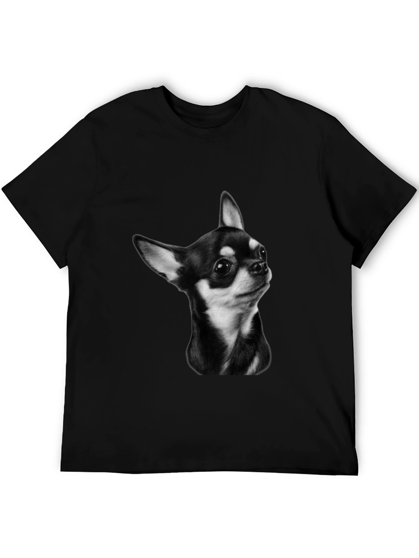 Chihuahua Portrait T-Shirt - Black