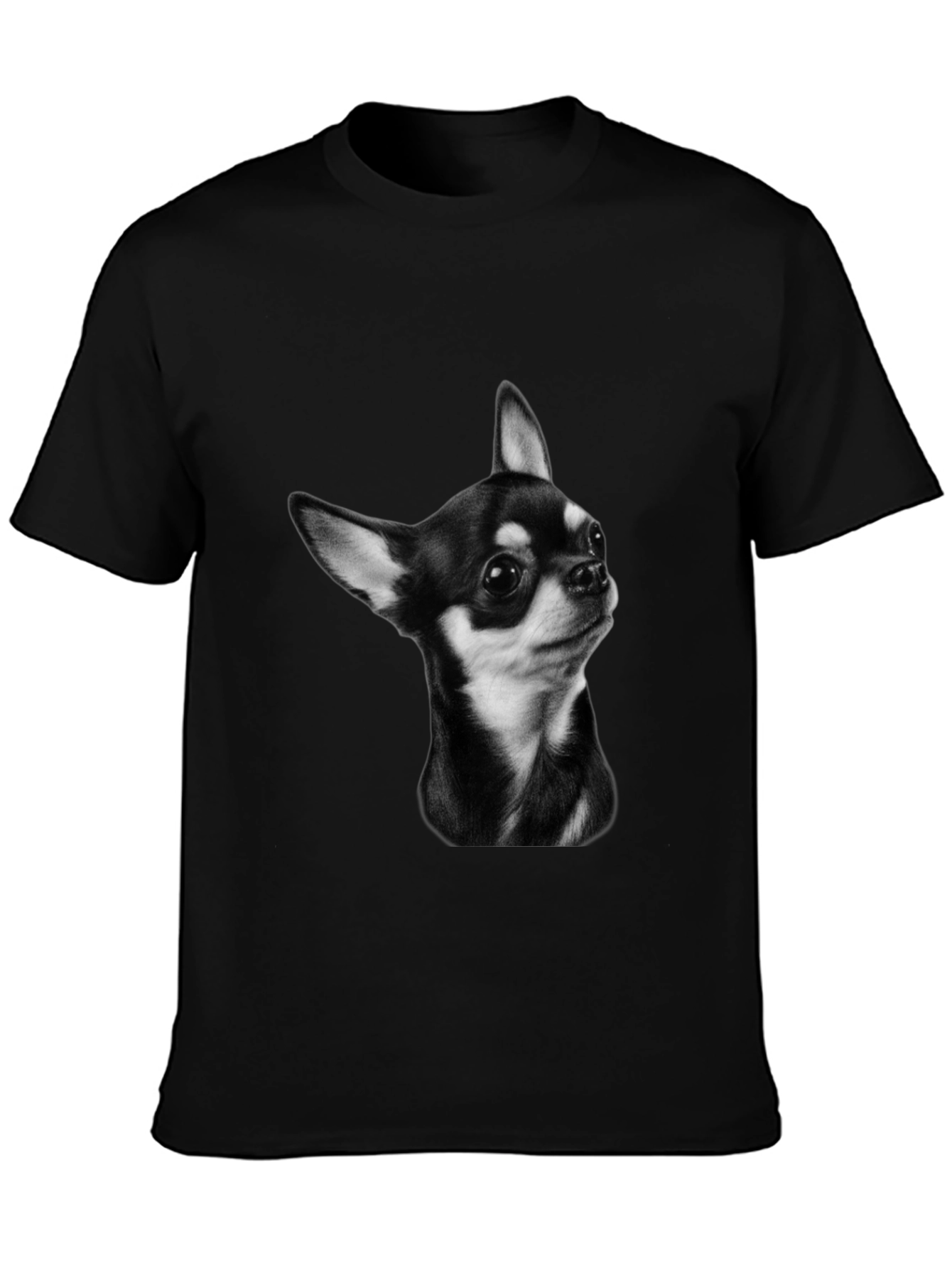 Chihuahua Portrait T-Shirt - Black