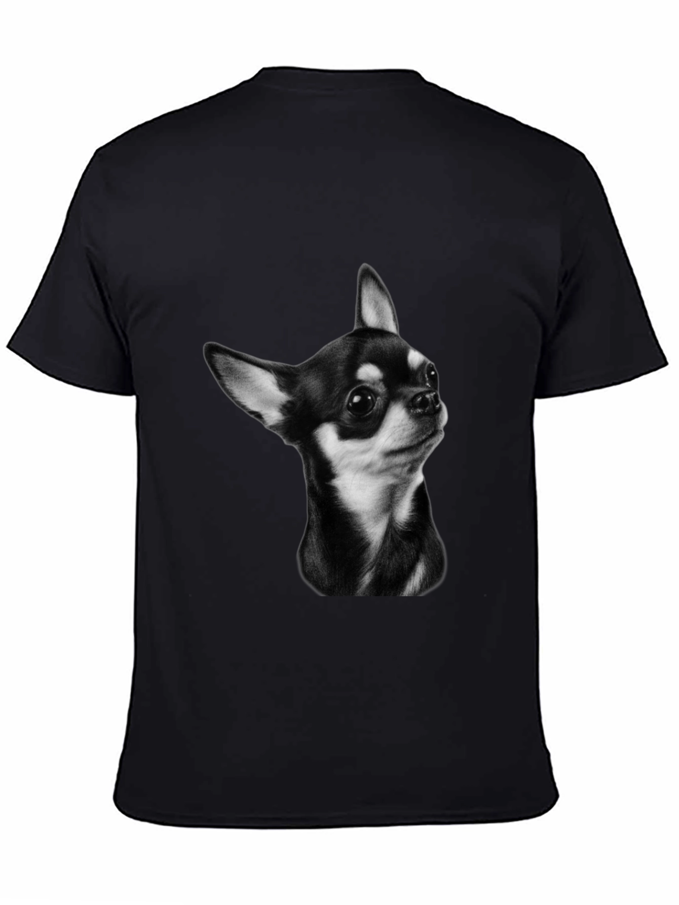 Chihuahua Portrait T-Shirt - Black