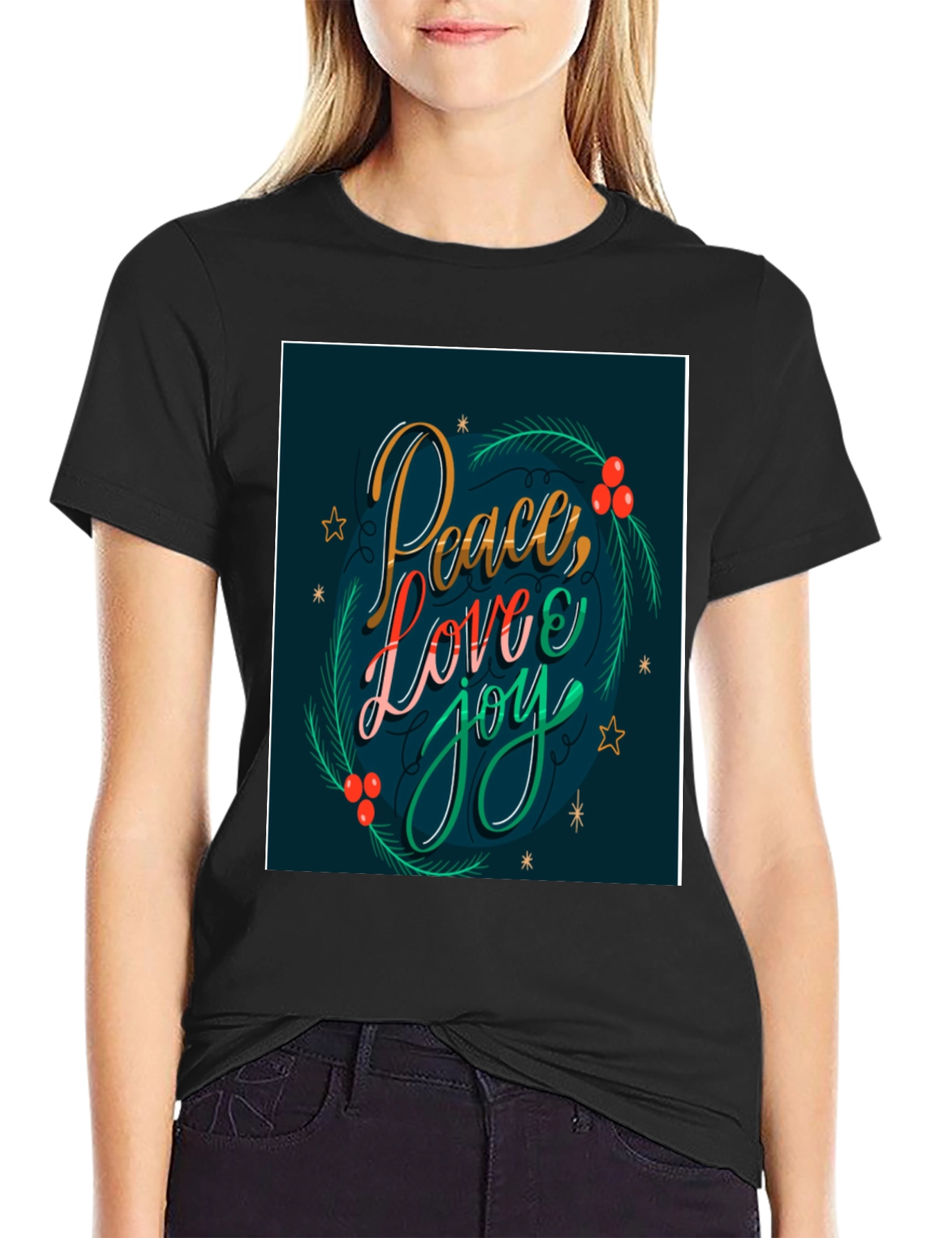 Peace Love Joy Christmas T-Shirt