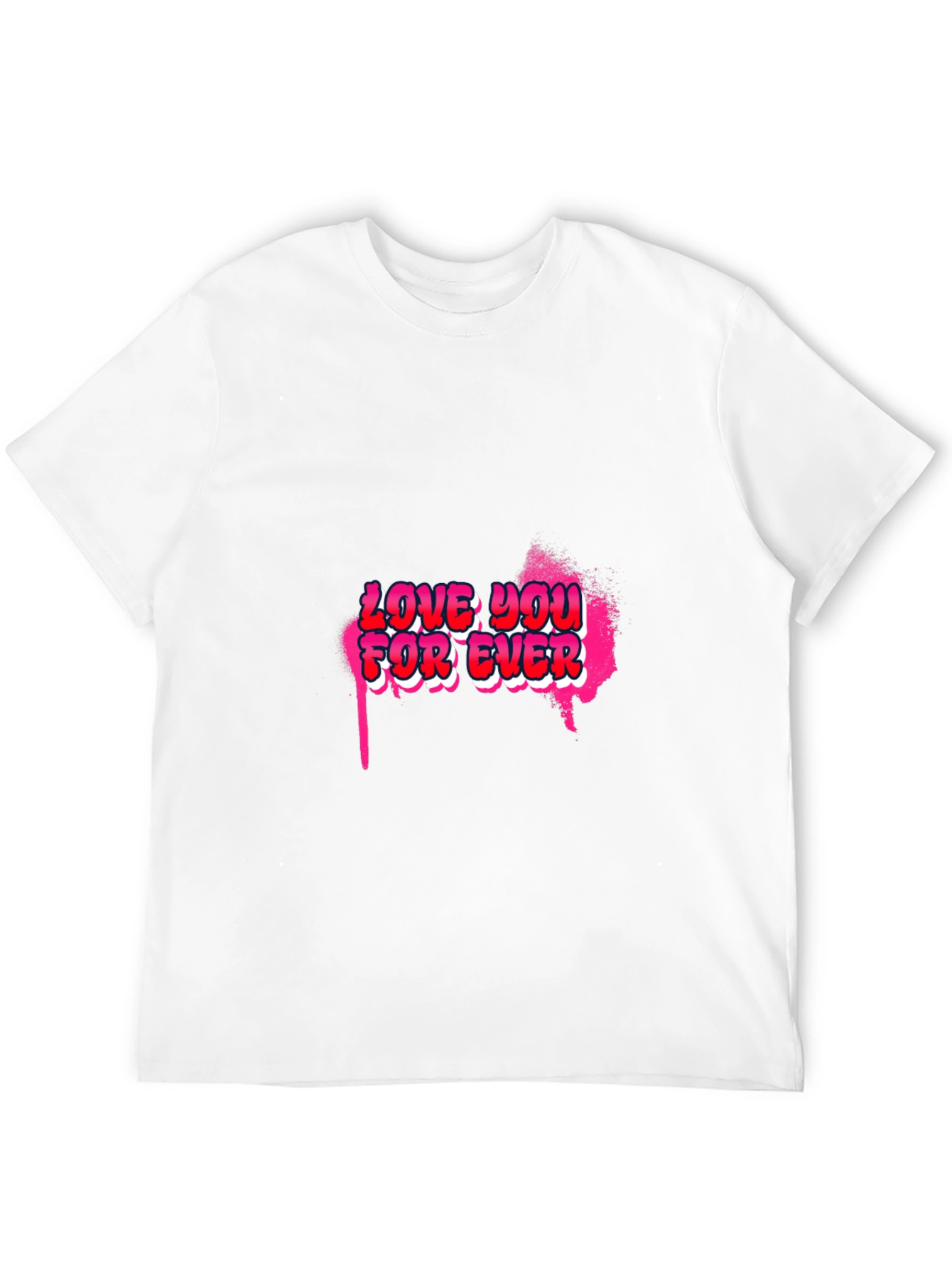 Love You Forever Graphic Black T-Shirt