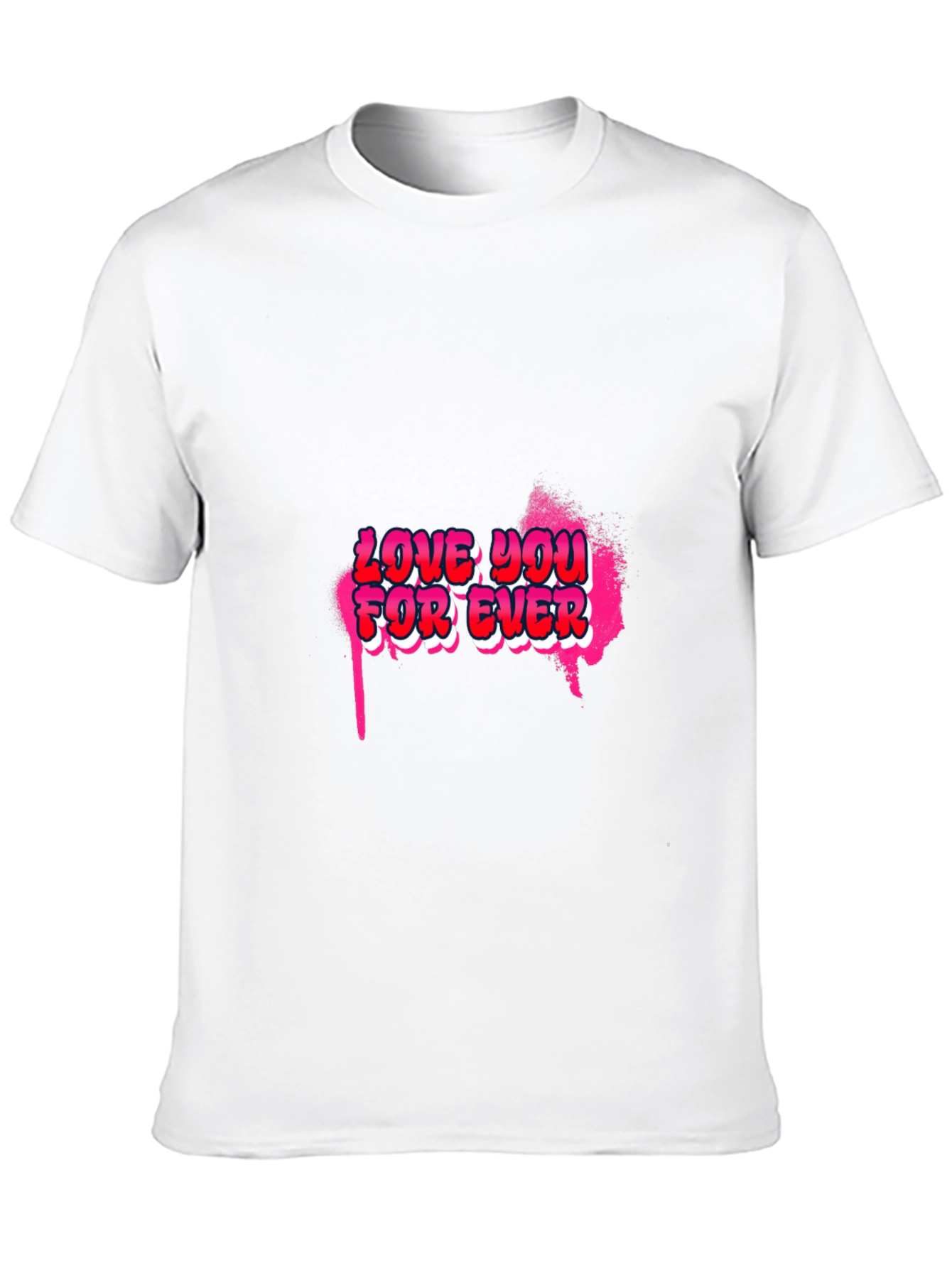 Love You Forever Graphic Black T-Shirt