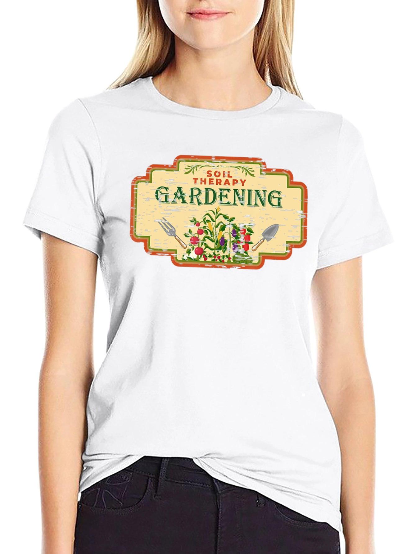 Gardening Soil Therapy T-Shirt - Black