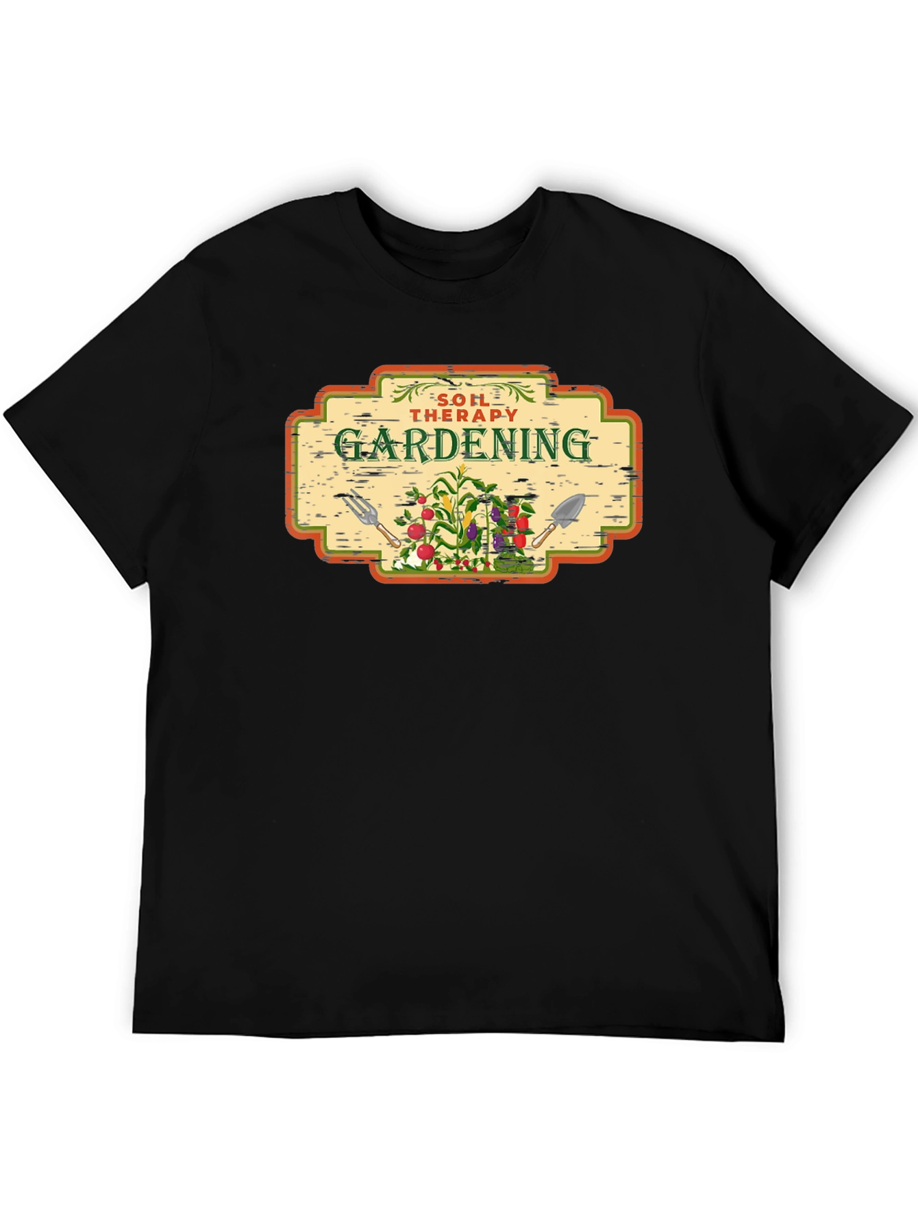 Gardening Soil Therapy T-Shirt - Black