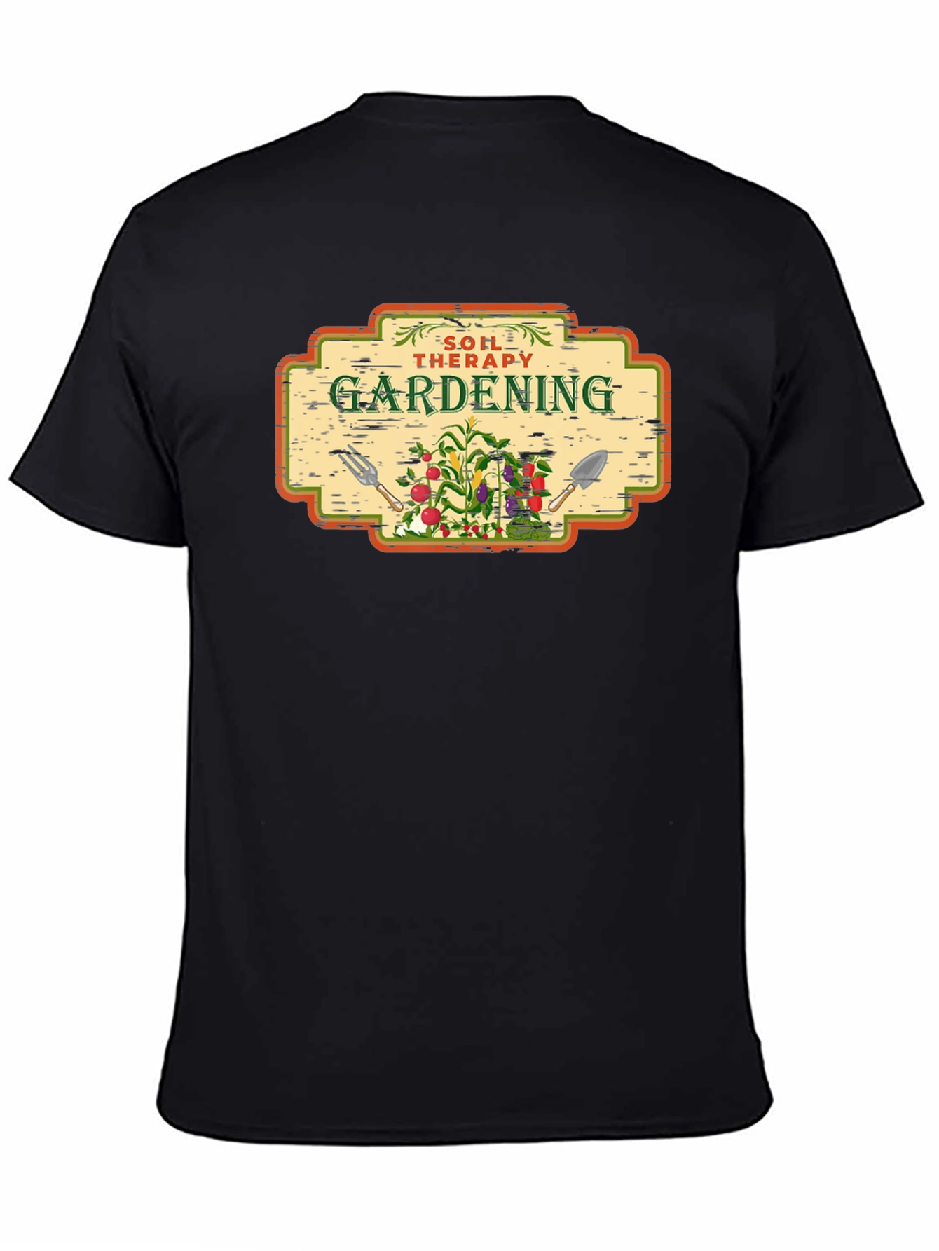 Gardening Soil Therapy T-Shirt - Black