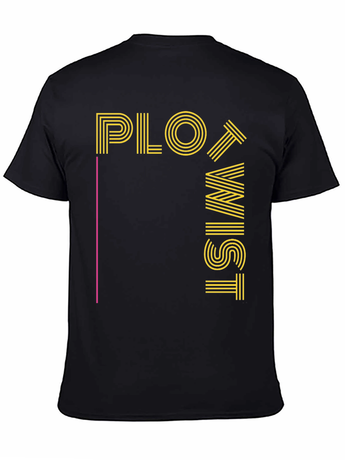 Plot Twist Graphic Tee - Mens Black T-Shirt