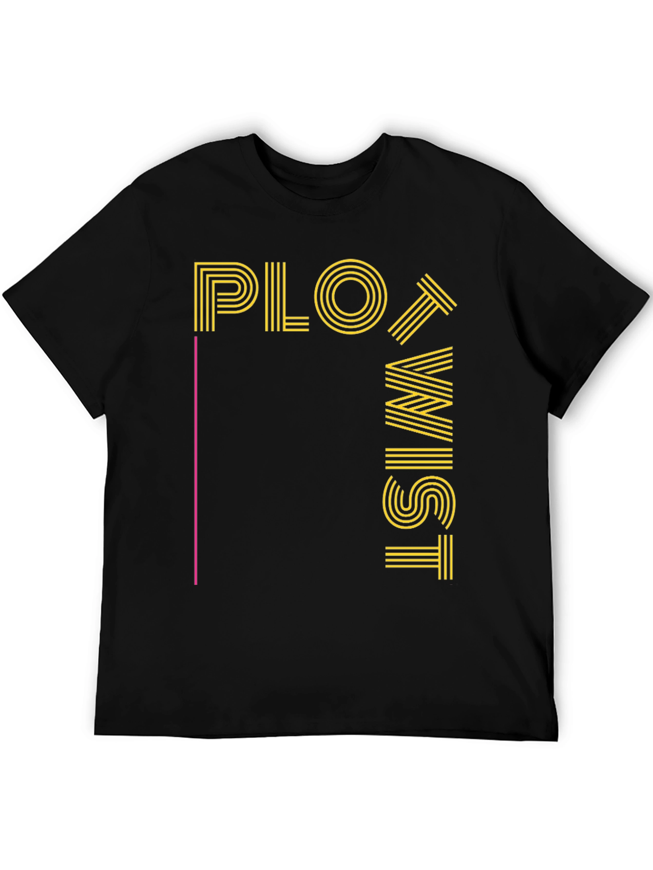 Plot Twist Graphic Tee - Mens Black T-Shirt