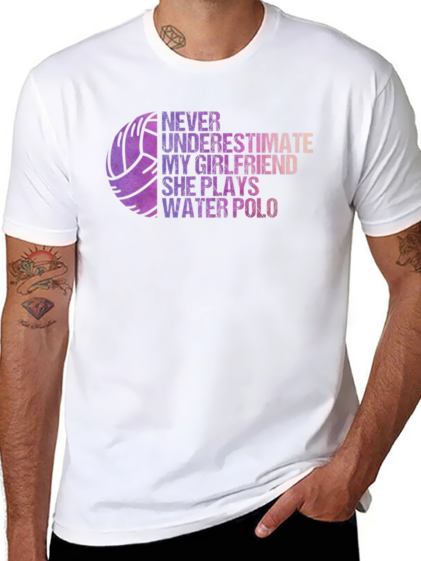 Water Polo Girlfriend T-Shirt: Never Underestimate Her!