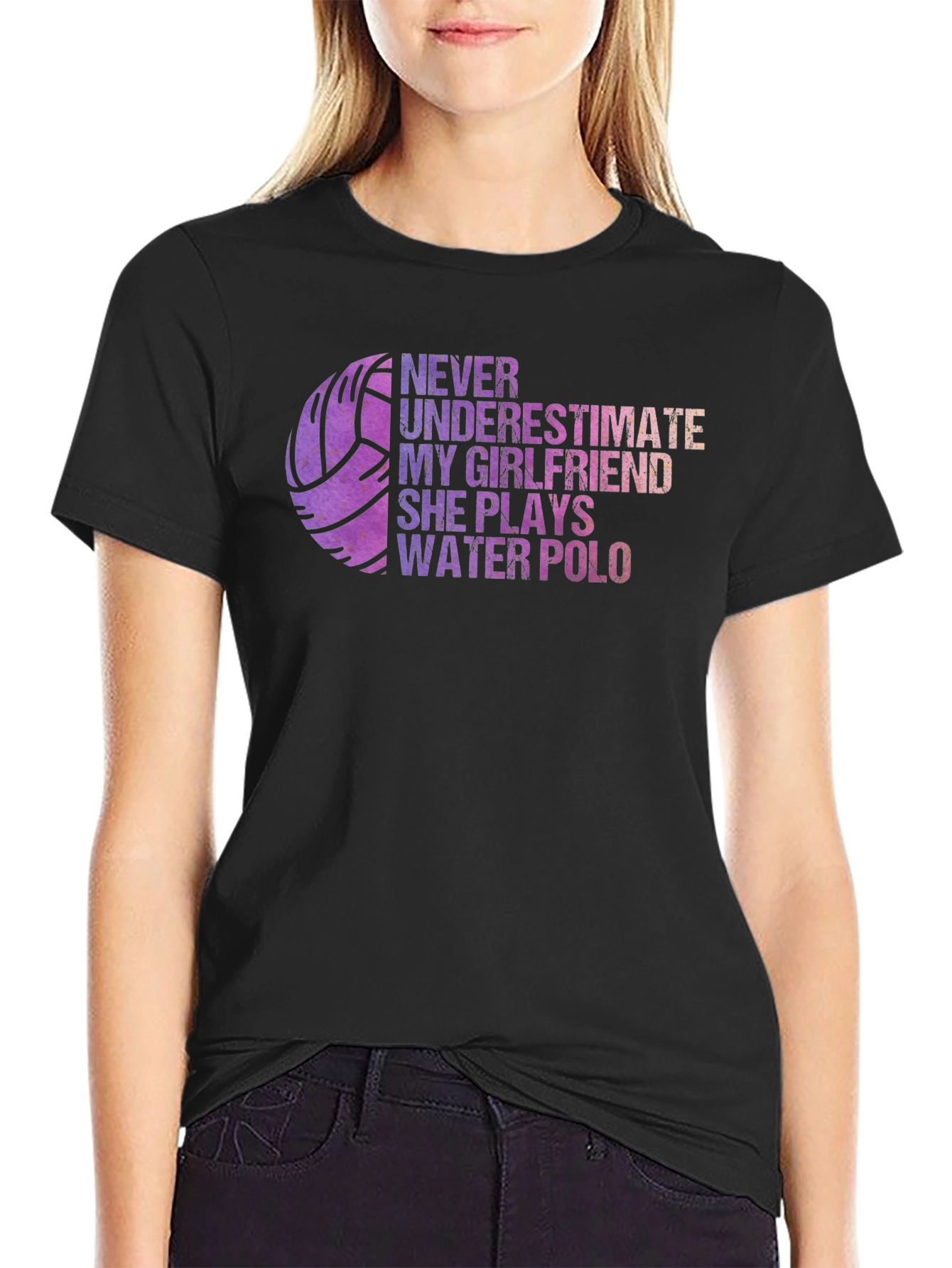 Water Polo Girlfriend T-Shirt: Never Underestimate Her!