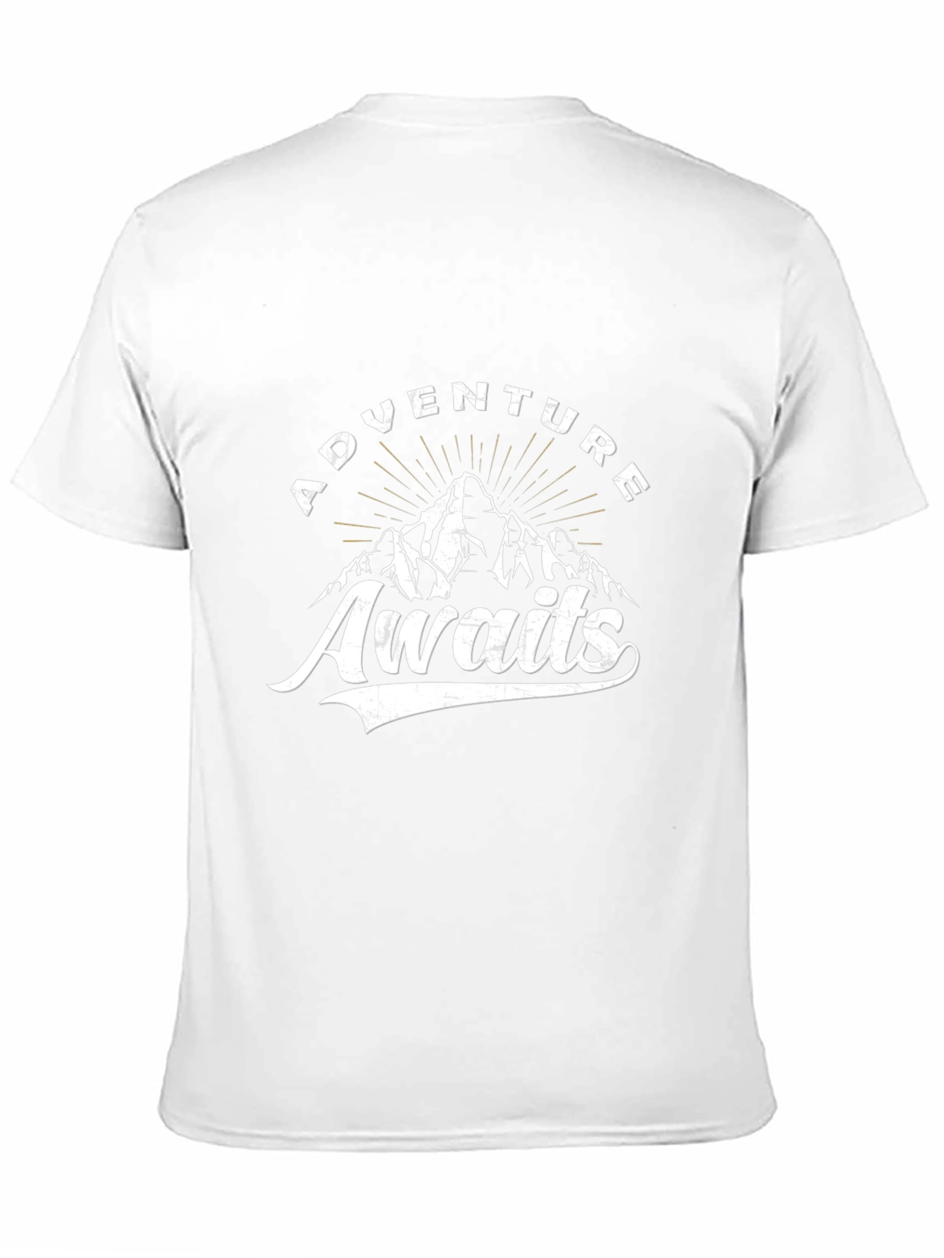 Adventure Awaits Graphic Tee - Black Cotton T-Shirt