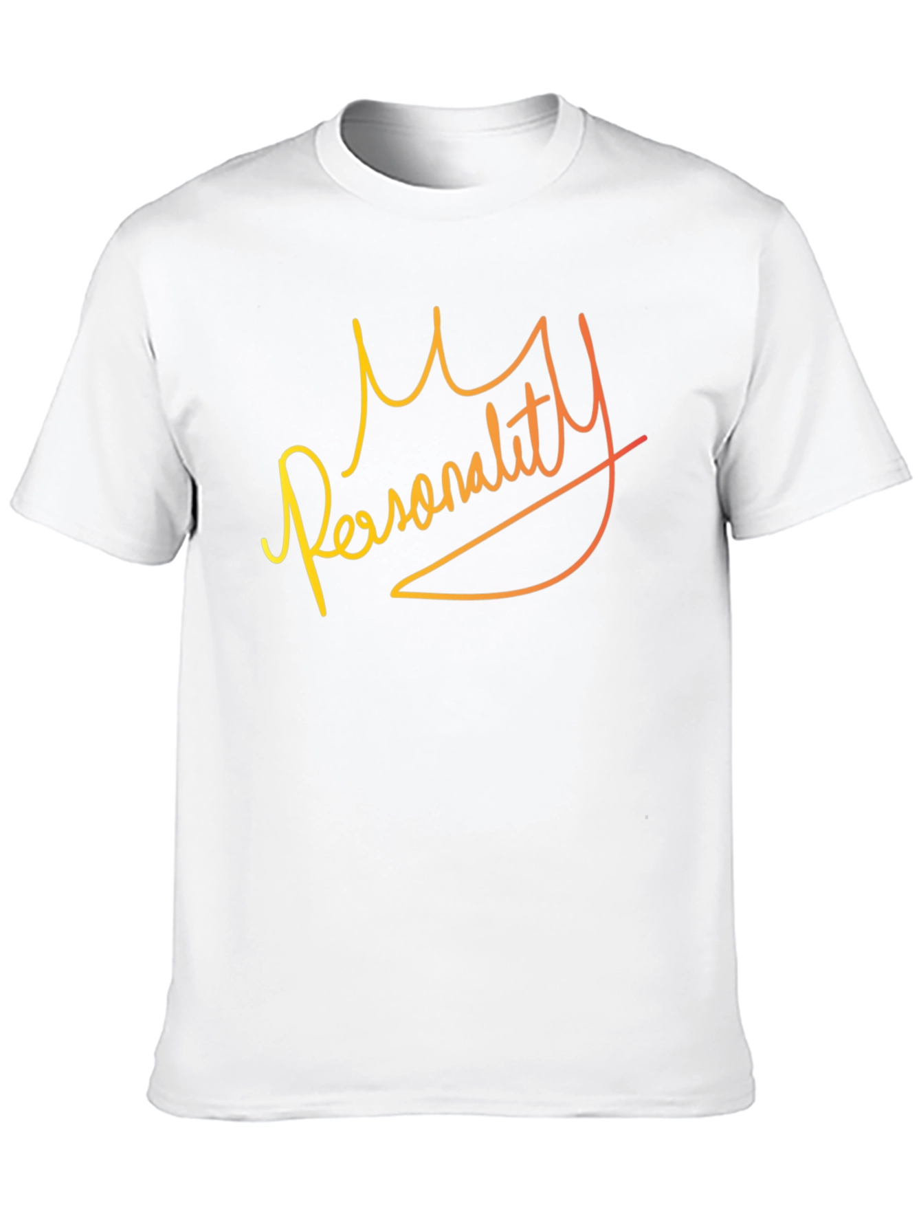 My Personality Graphic Print Black T-Shirt