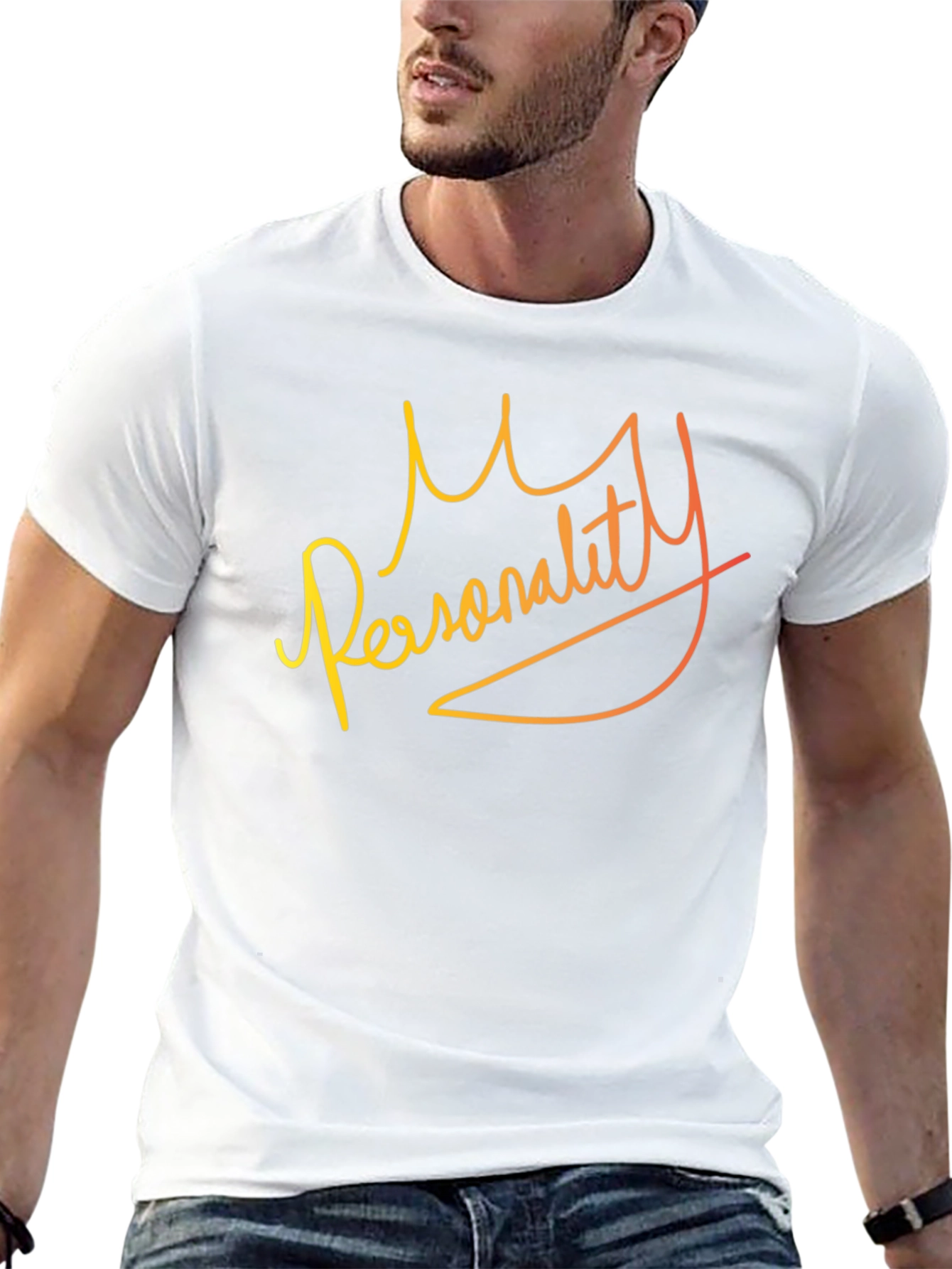 My Personality Graphic Print Black T-Shirt