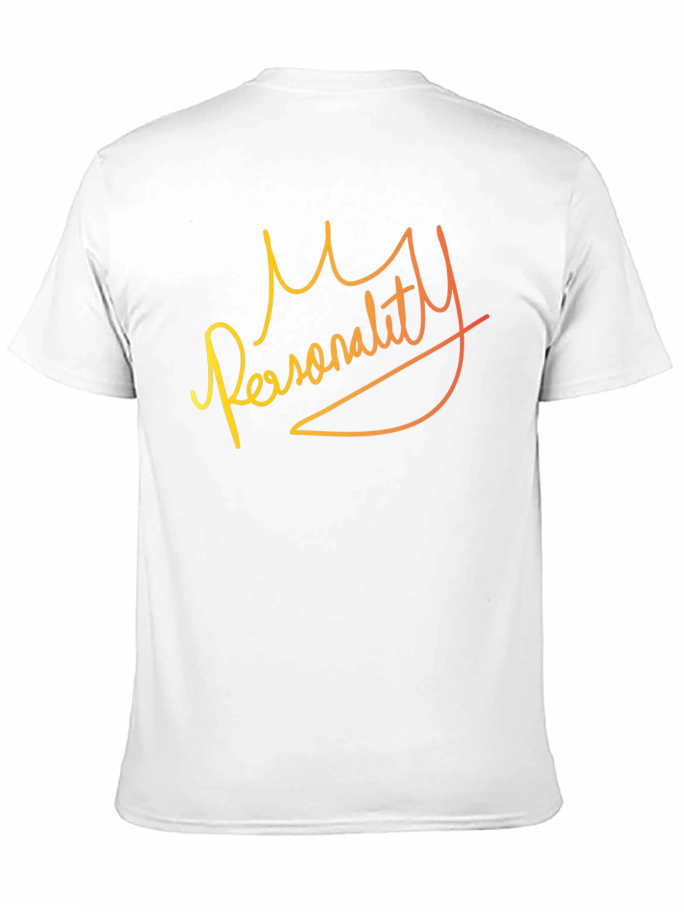 My Personality Graphic Print Black T-Shirt
