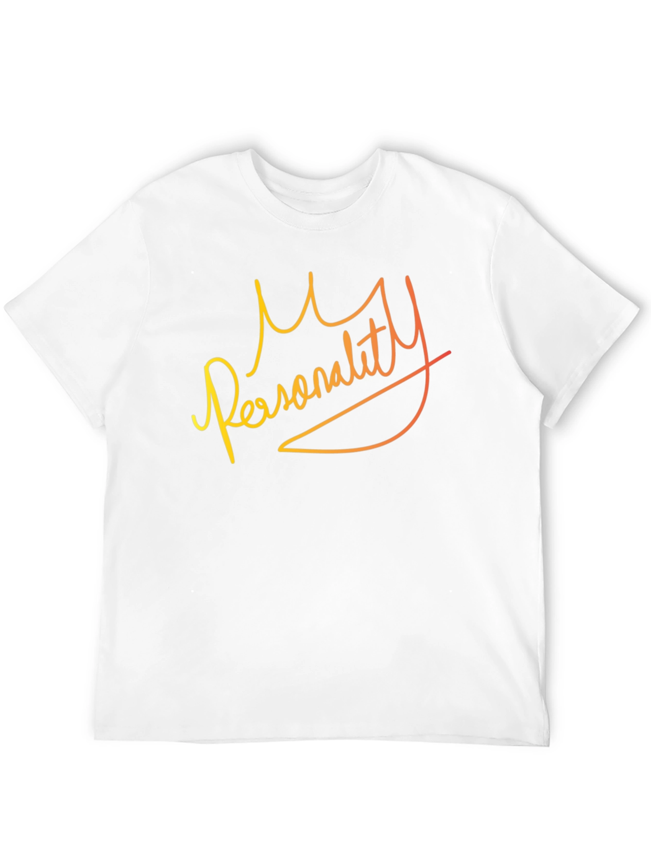 My Personality Graphic Print Black T-Shirt
