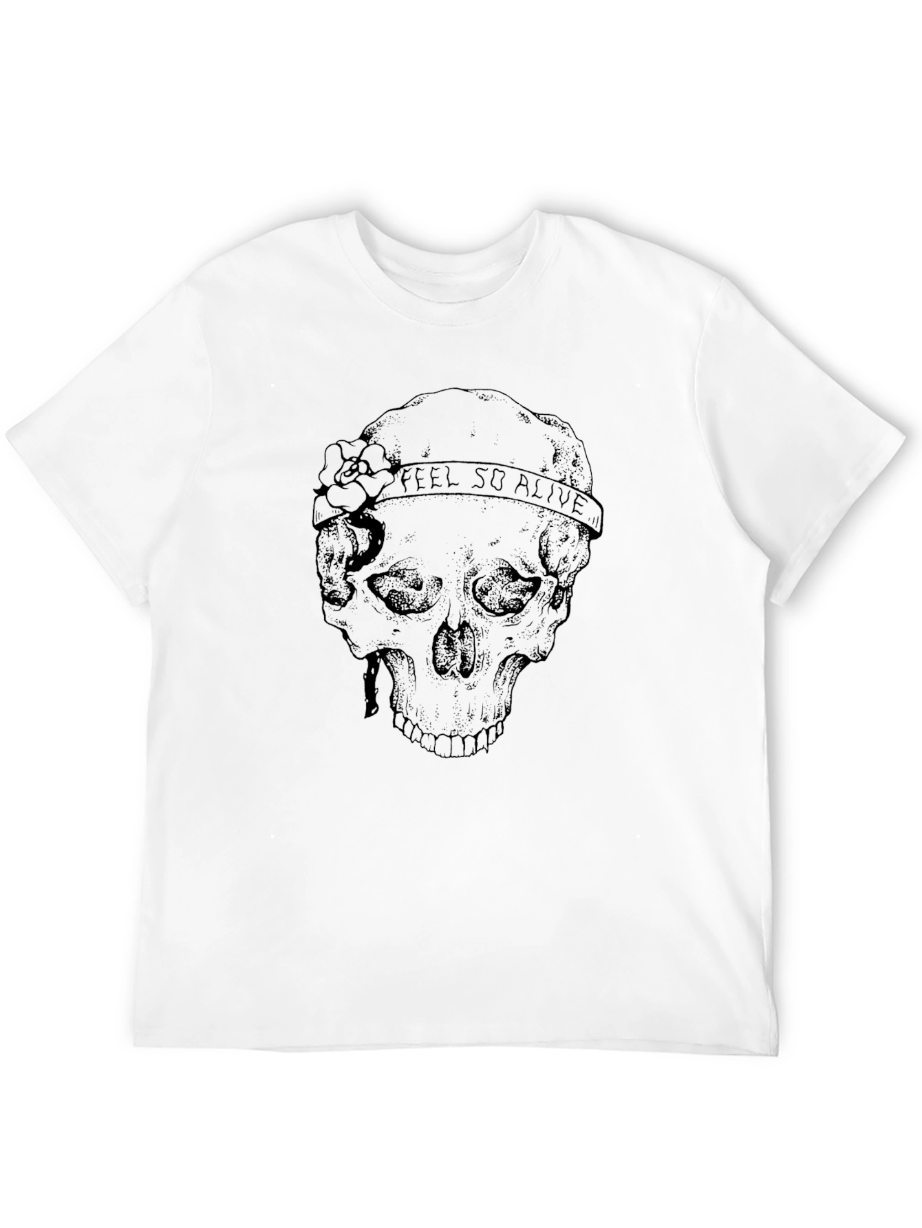 Skull Feel So Alive Graphic T-Shirt
