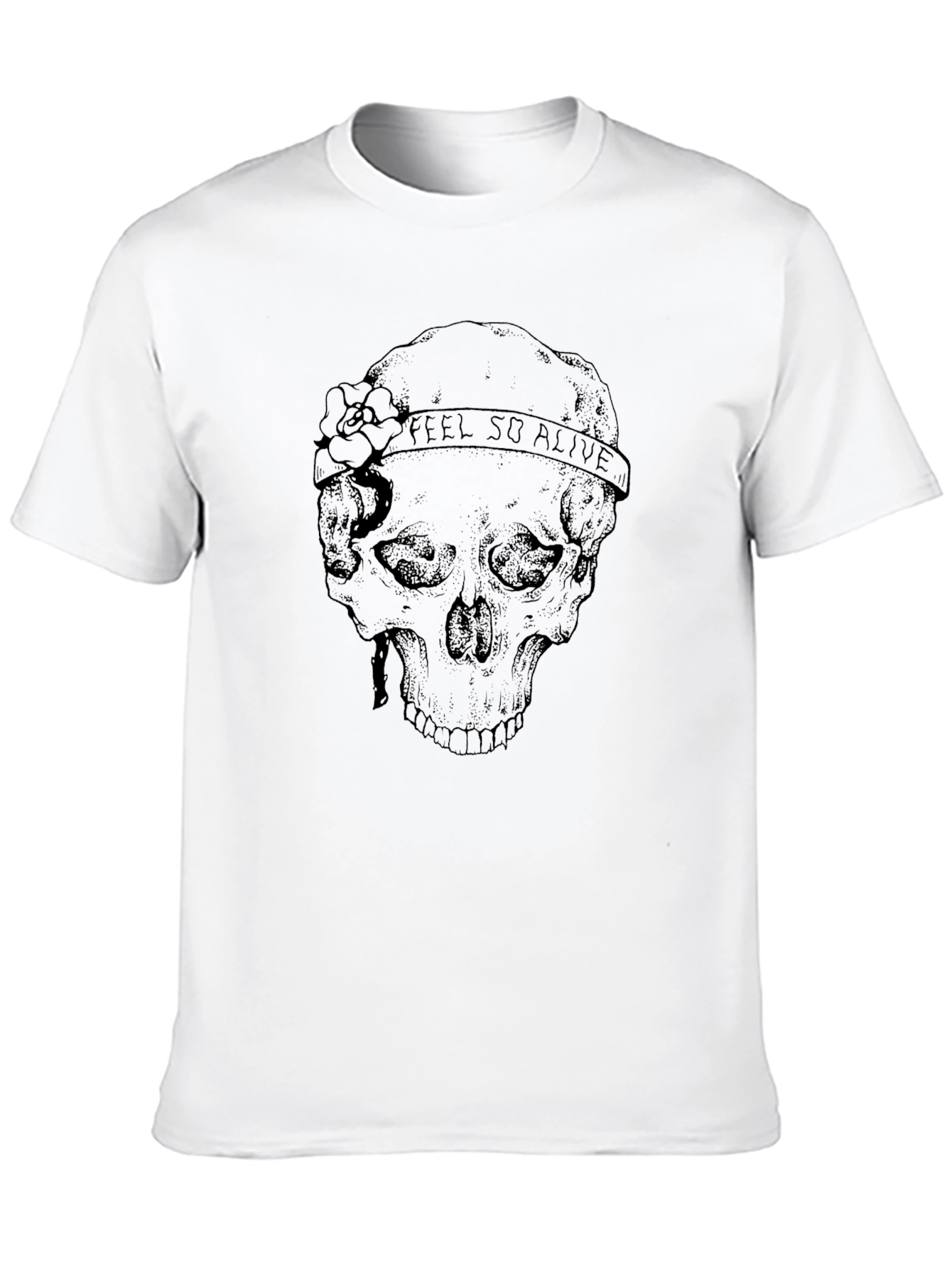 Skull Feel So Alive Graphic T-Shirt