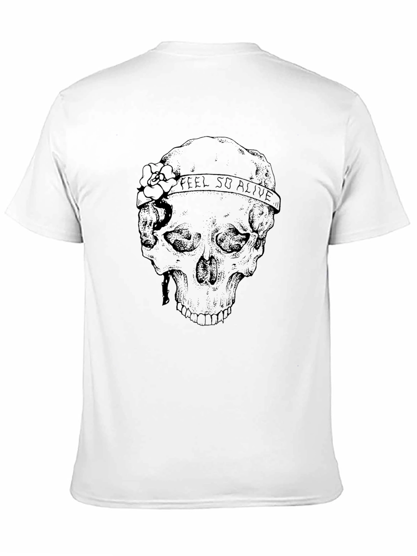 Skull Feel So Alive Graphic T-Shirt