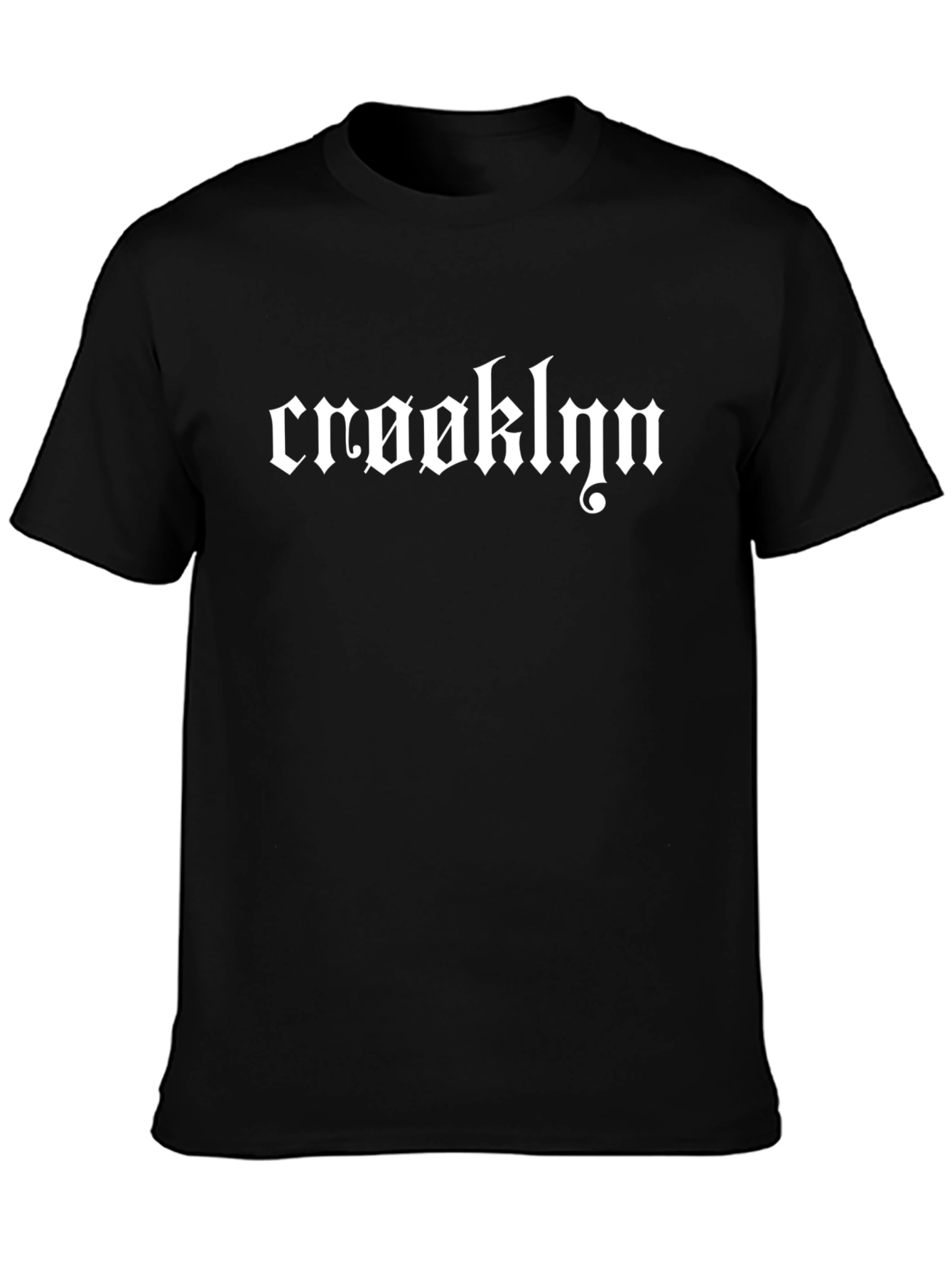 Crooklyn Black Graphic Tee - Urban Style T-Shirt