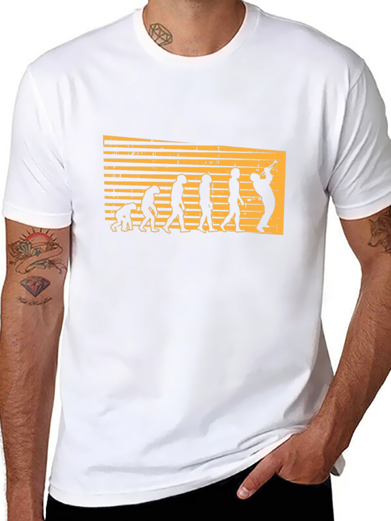 Evolution of Saxophone Player T-Shirt