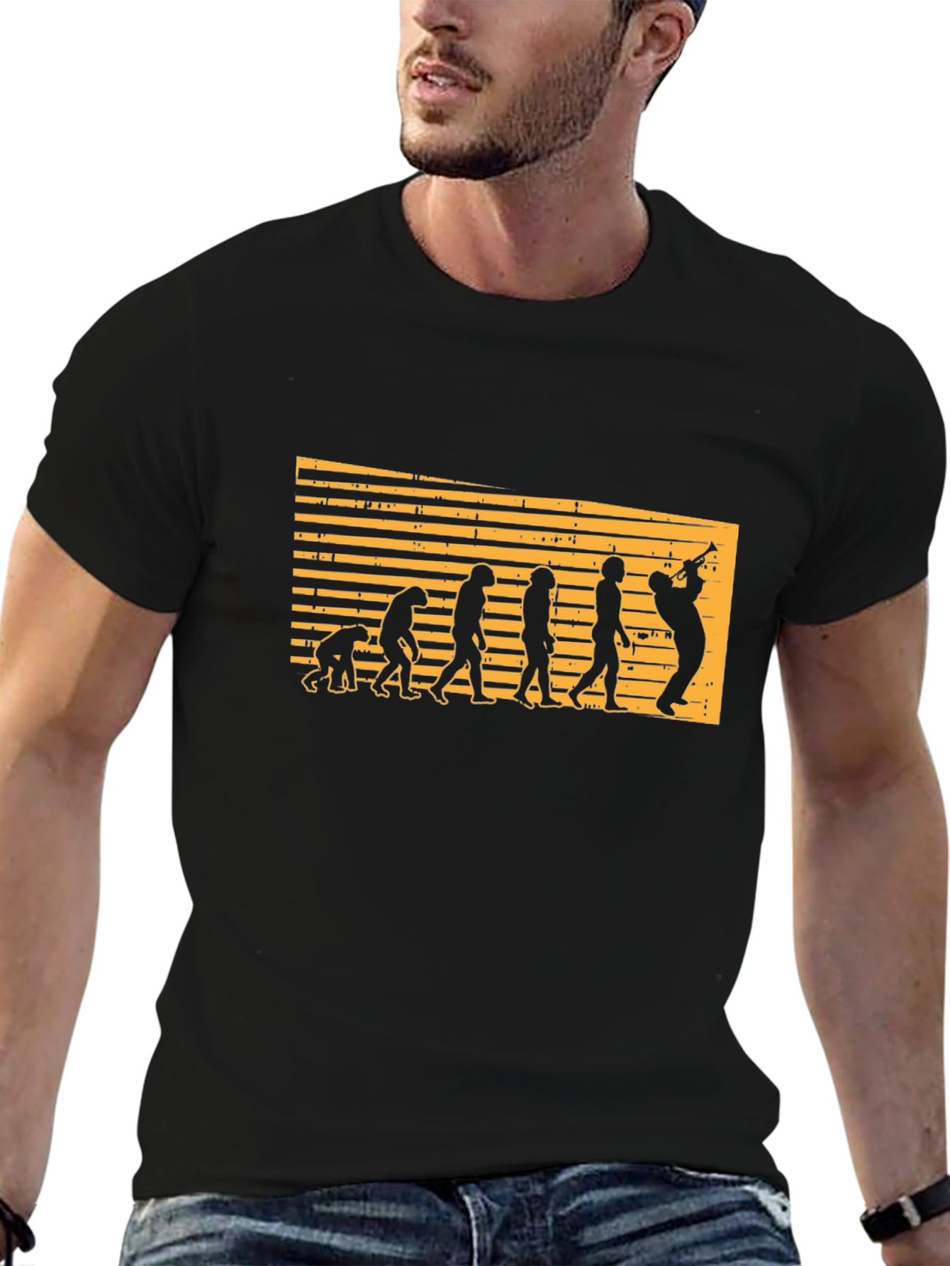 Evolution of Saxophone Player T-Shirt