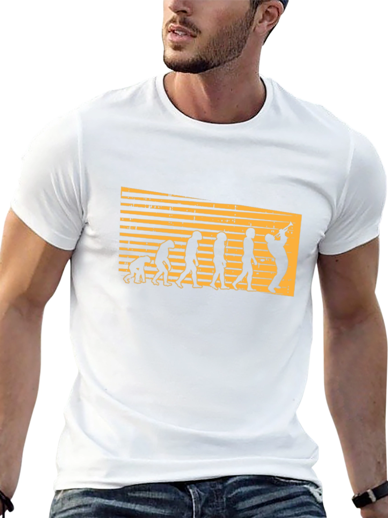 Evolution of Saxophone Player T-Shirt