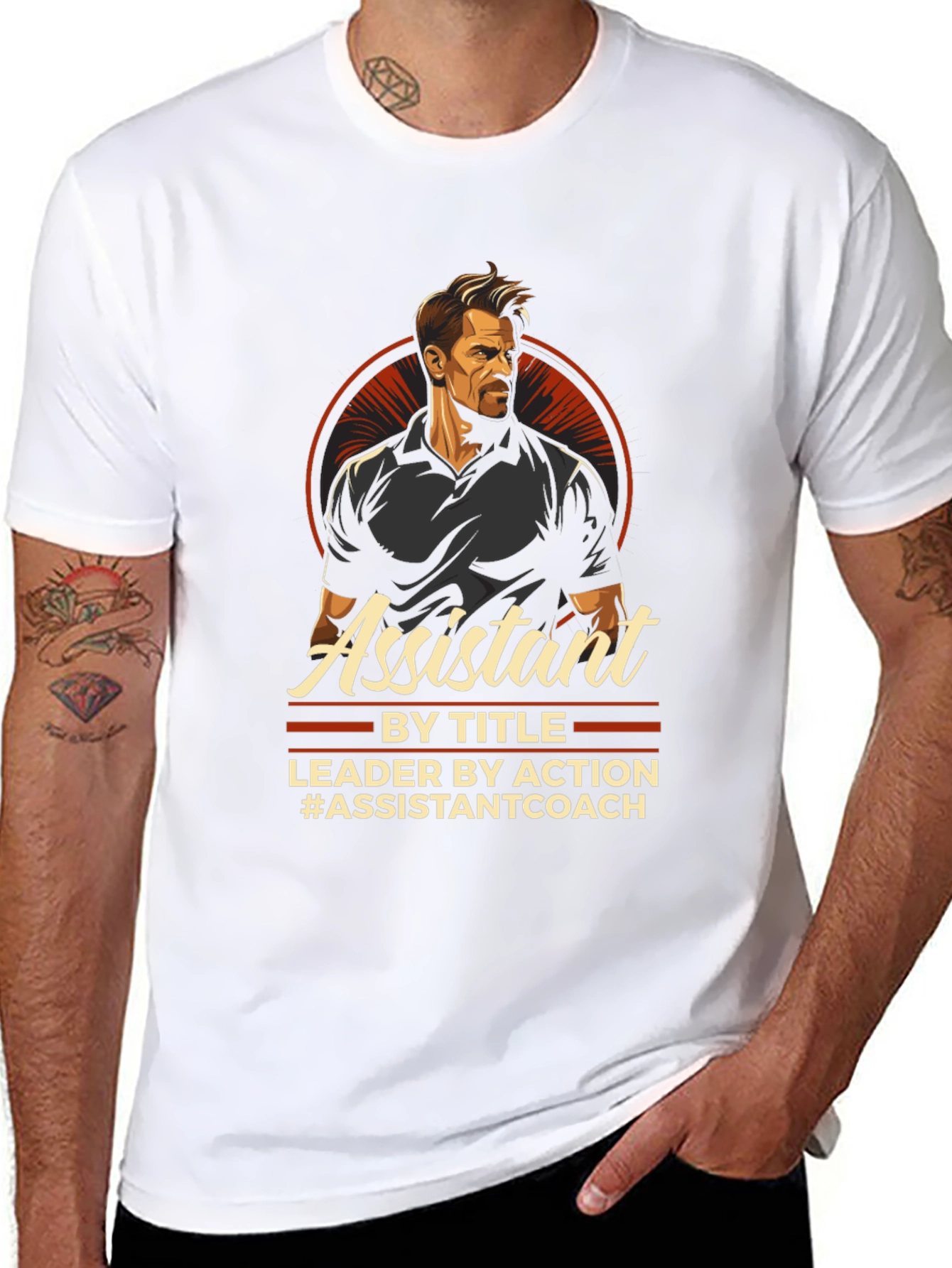 Assistant Coach T-Shirt - Leader by Action Tee