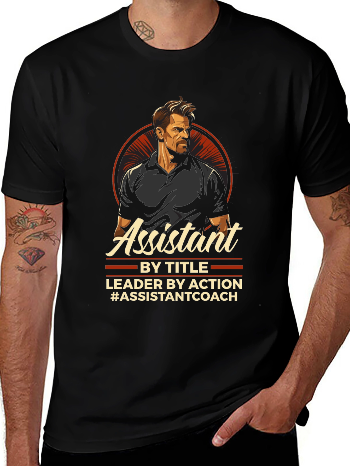 Assistant Coach T-Shirt - Leader by Action Tee