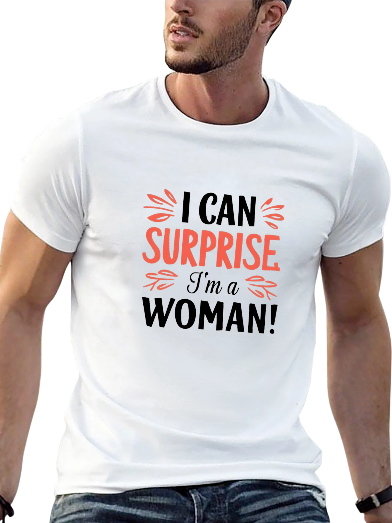 I Can Surprise Im A Woman Black T-Shirt