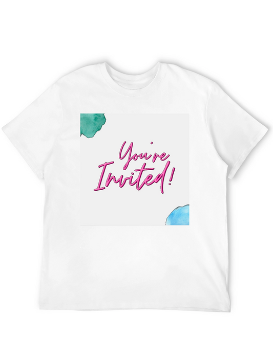 Youre Invited! Black Graphic Tee