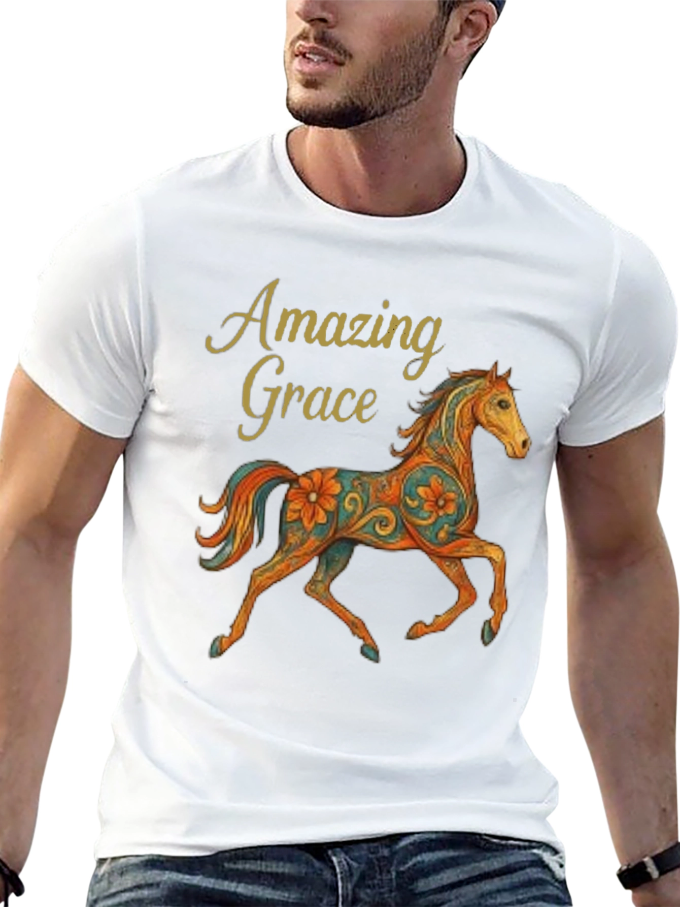 Amazing Grace Horse Graphic Tee