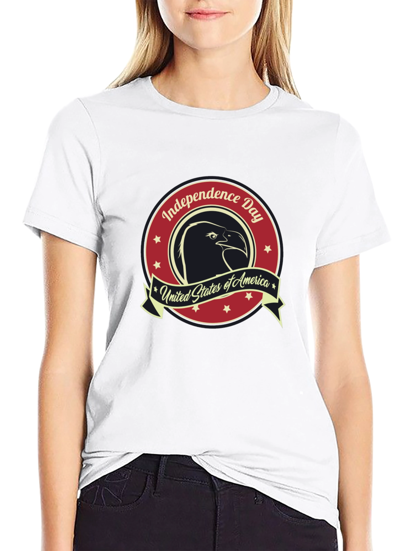 Independence Day Eagle Graphic T-Shirt
