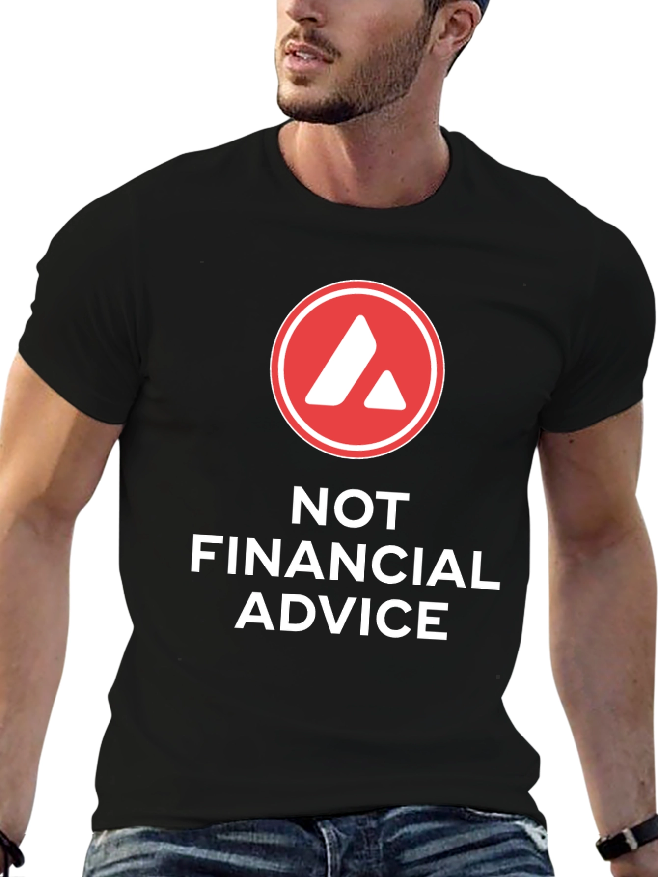 Avalanche Not Financial Advice Black T-Shirt