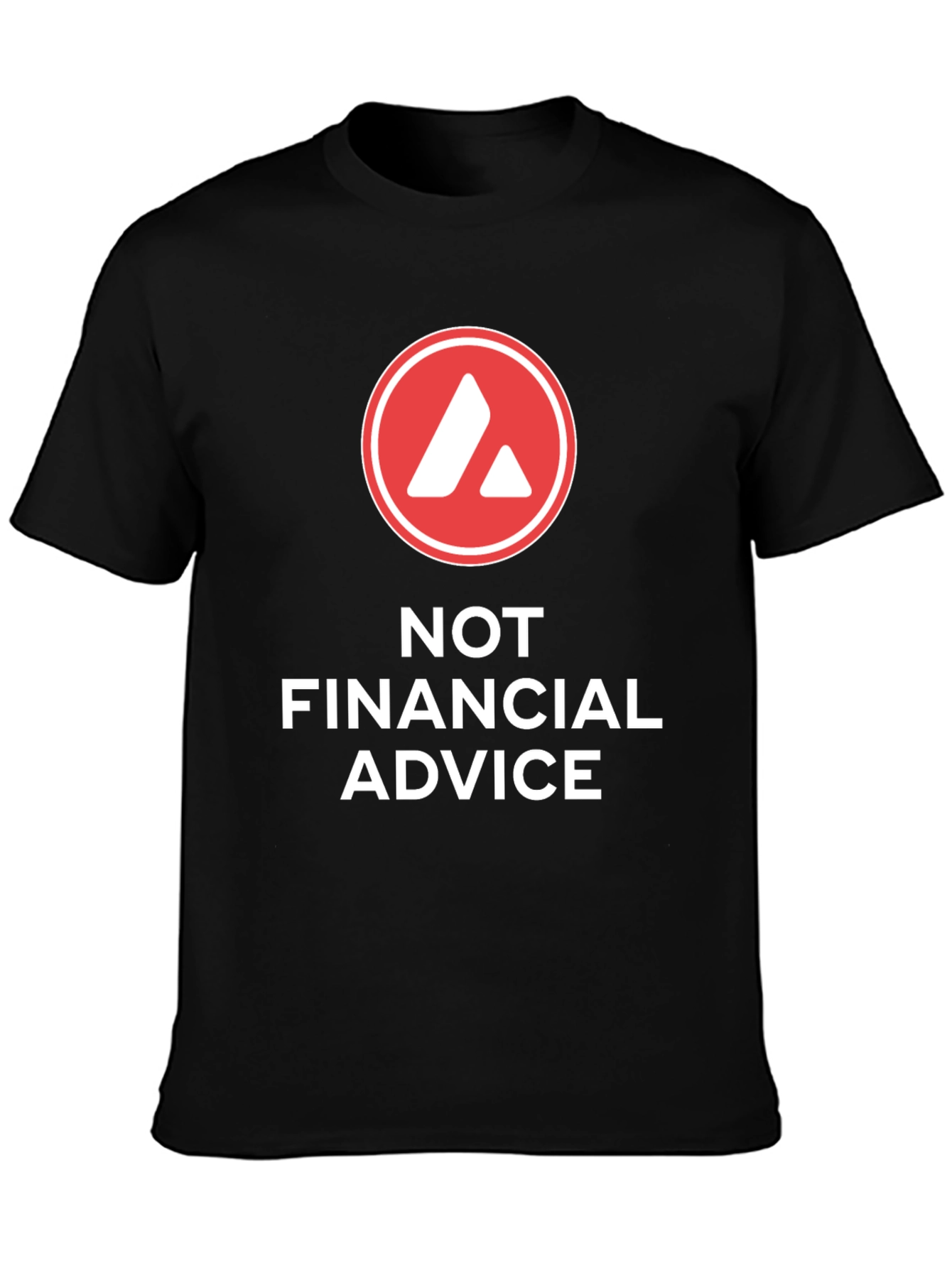 Avalanche Not Financial Advice Black T-Shirt