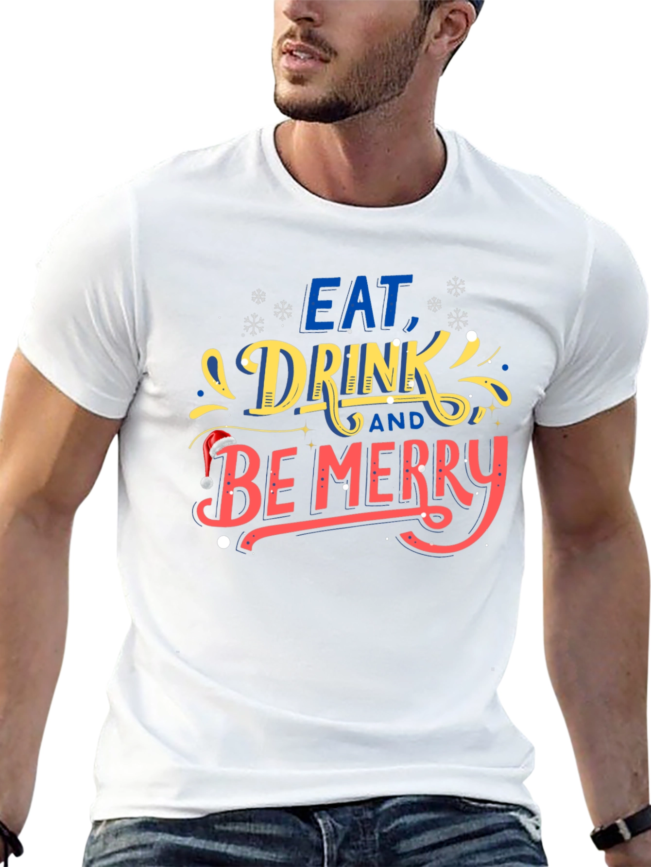 Eat Drink & Be Merry Holiday T-Shirt